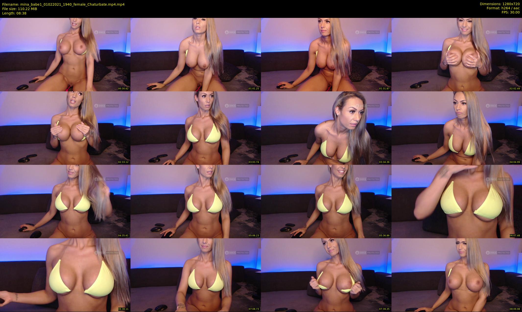 mina_babe1 — 9 minute Chaturbate female cam show recording, 720p, Feb 1, 2021