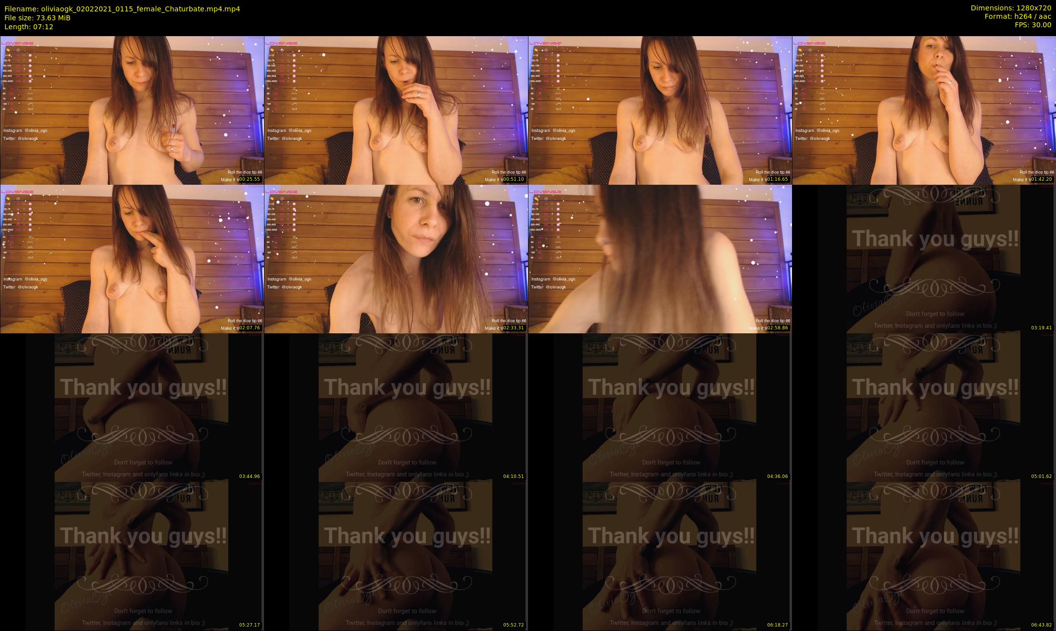oliviaogk — 8 minute Chaturbate female cam show recording, 720p, Feb 2, 2021