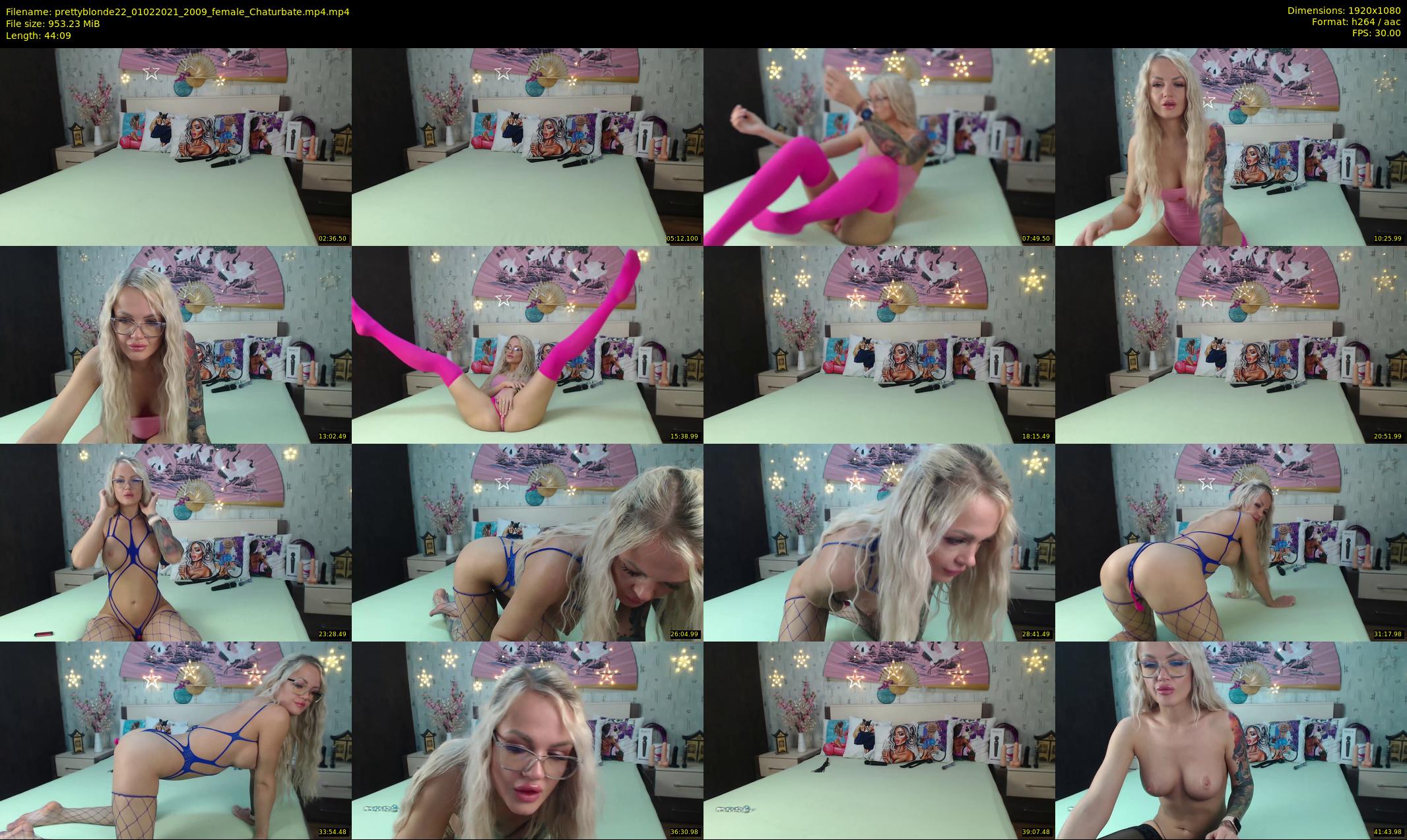 prettyblonde22 — 45 minute Chaturbate female cam show recording, 1080p, Feb 1, 2021