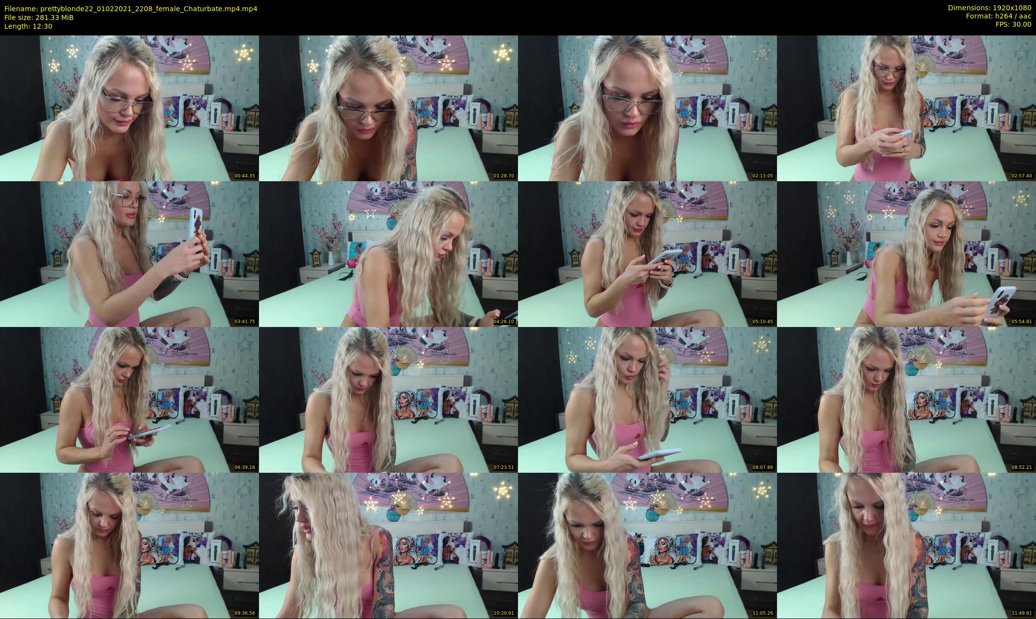 prettyblonde22 — 13 minute Chaturbate female cam show recording, 1080p, Feb 1, 2021