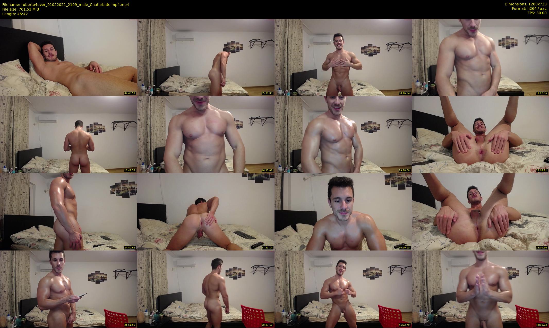 roberto4ever — 47 minute Chaturbate male cam show recording, 720p, Feb 1, 2021