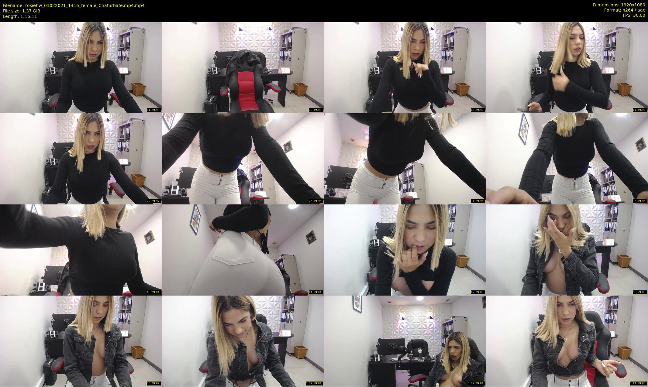 rosiehw — 77 minute Chaturbate couple cam show recording, 1080p, Feb 1, 2021