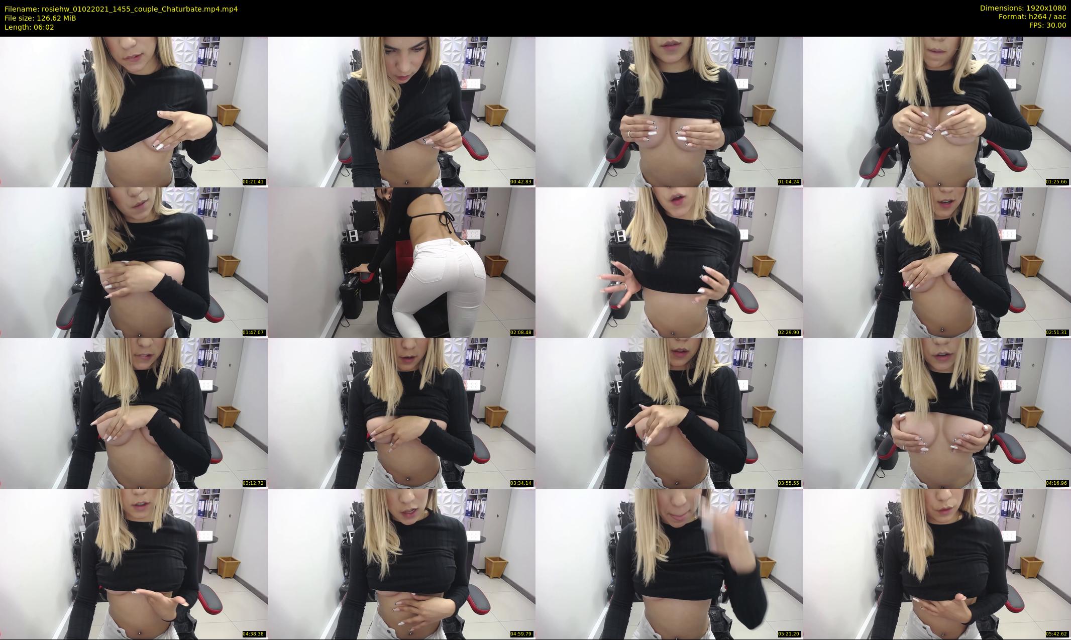 rosiehw — 7 minute Chaturbate couple cam show recording, 1080p, Feb 1, 2021