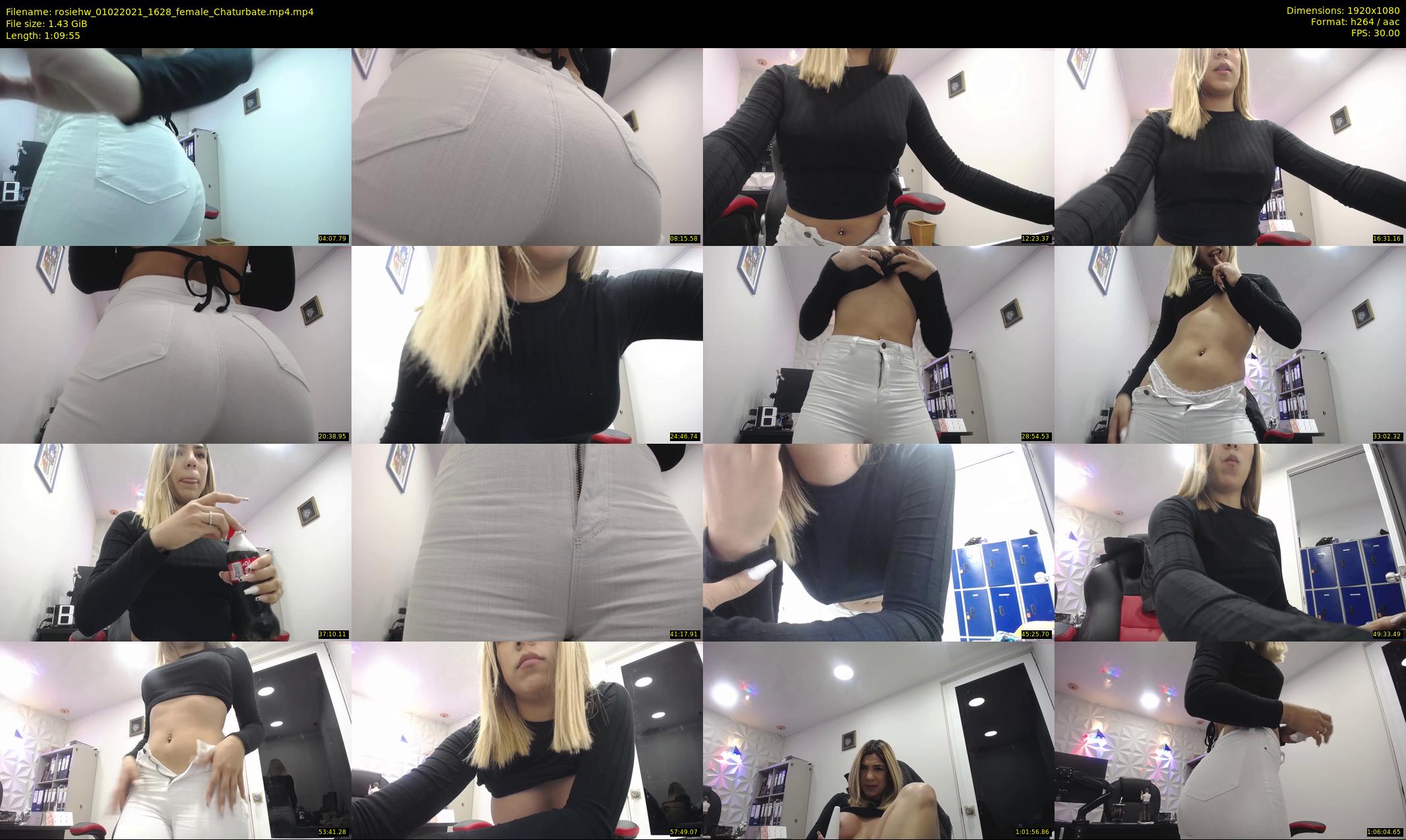 rosiehw — 70 minute Chaturbate couple cam show recording, 1080p, Feb 1, 2021