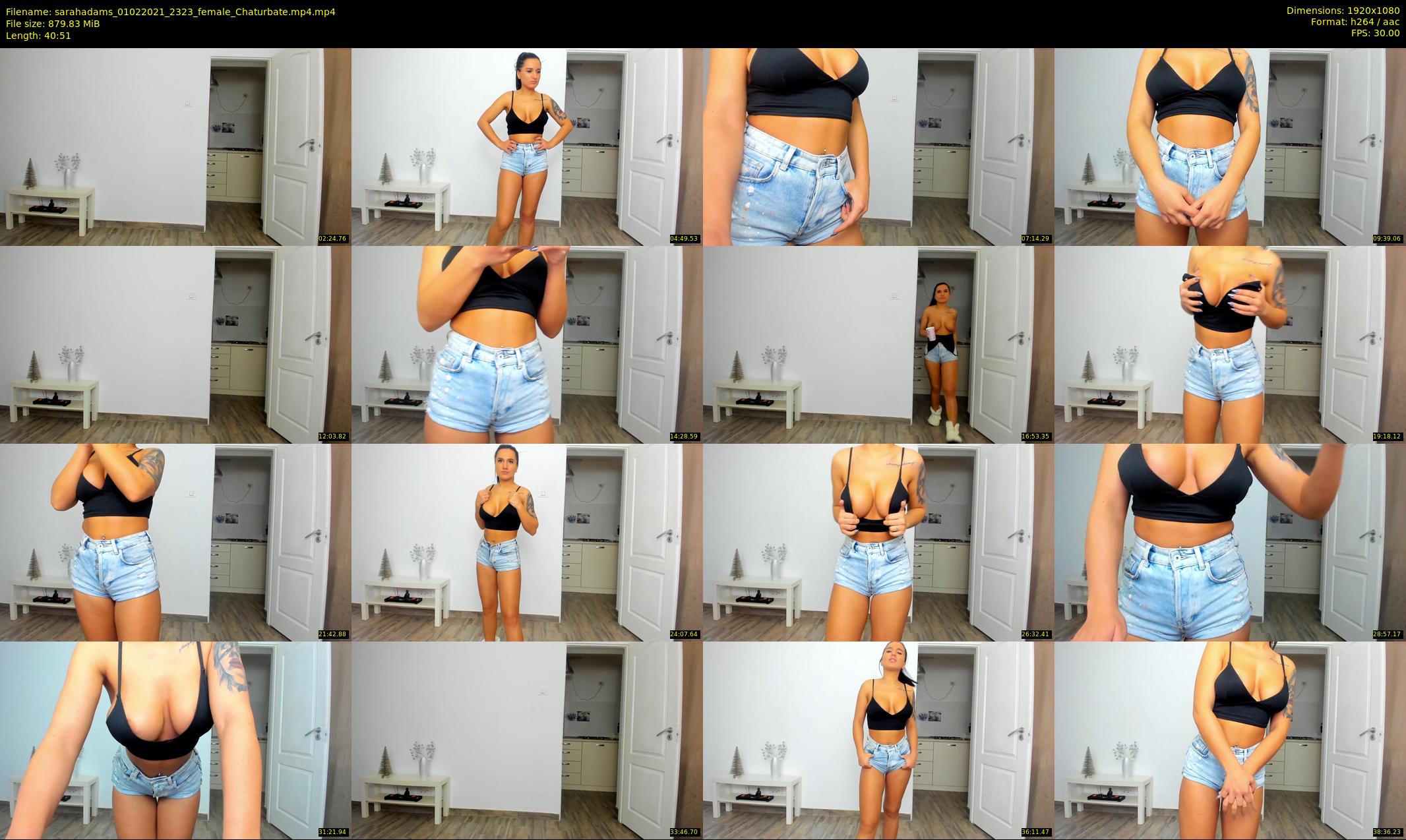 sarahadams — 41 minute Chaturbate female cam show recording, 1080p, Feb 1, 2021