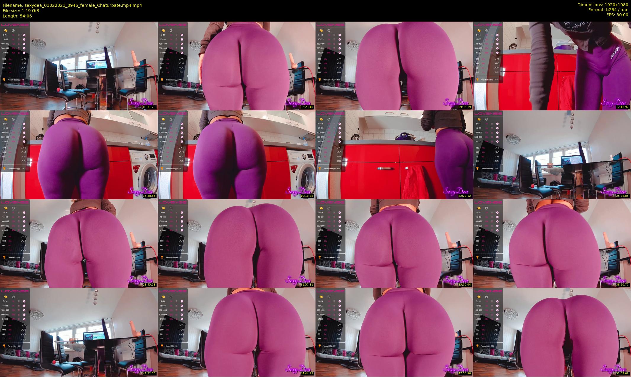 sexydea — 55 minute Chaturbate female cam show recording, 1080p, Feb 1, 2021