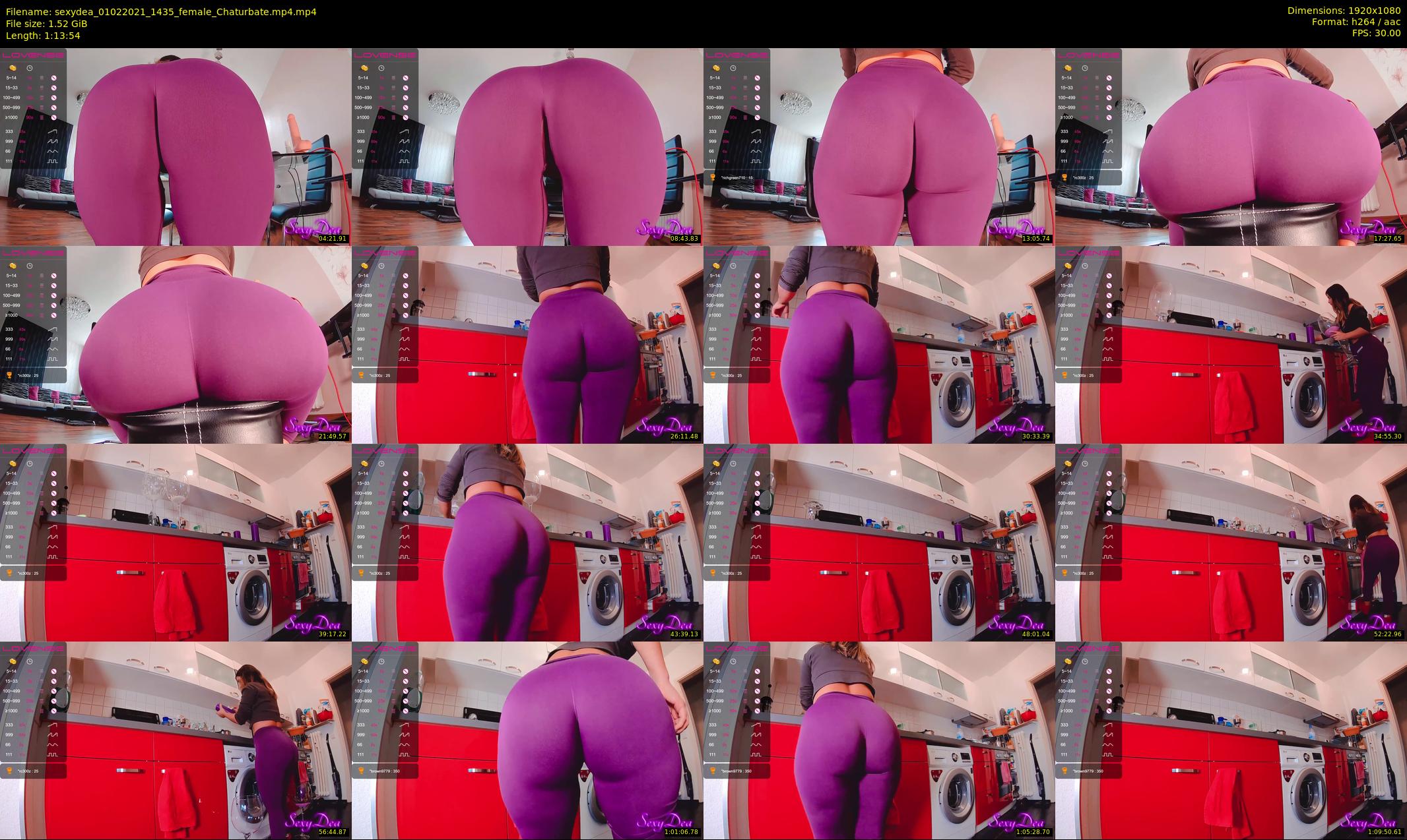 sexydea — 74 minute Chaturbate female cam show recording, 1080p, Feb 1, 2021