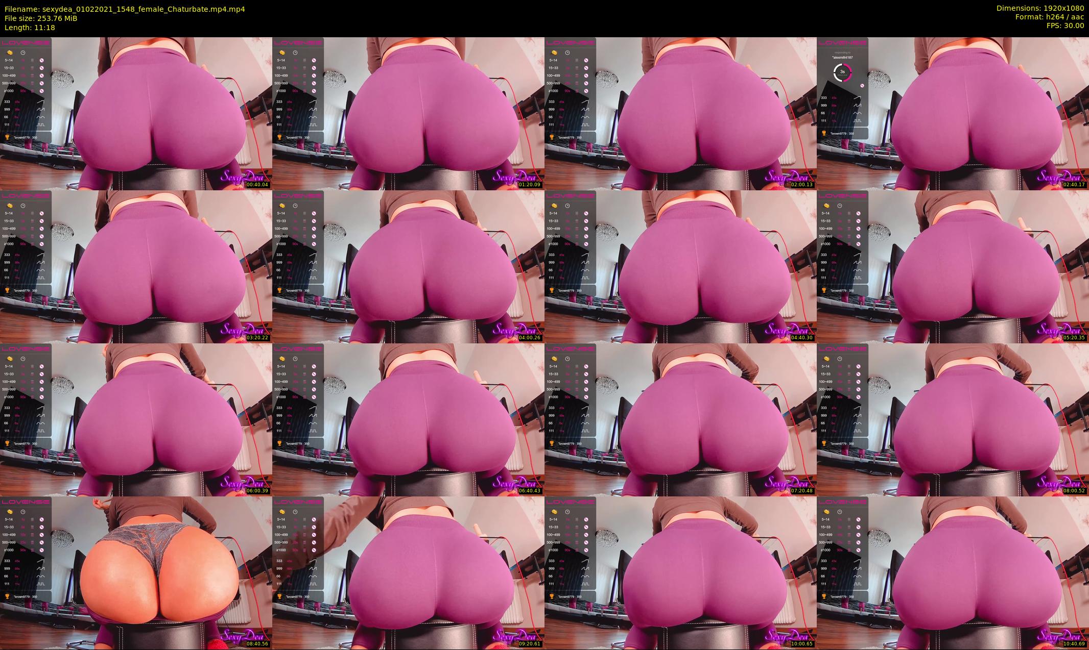 sexydea — 12 minute Chaturbate female cam show recording, 1080p, Feb 1, 2021