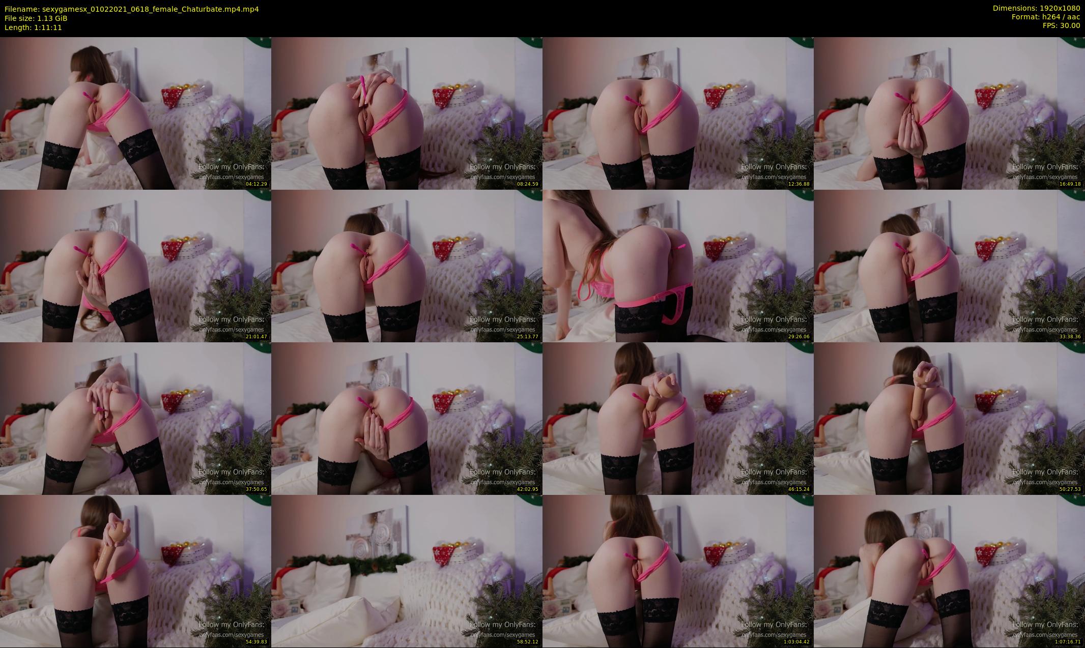sexygamesx — 72 minute Chaturbate female cam show recording, 1080p, Feb 1, 2021