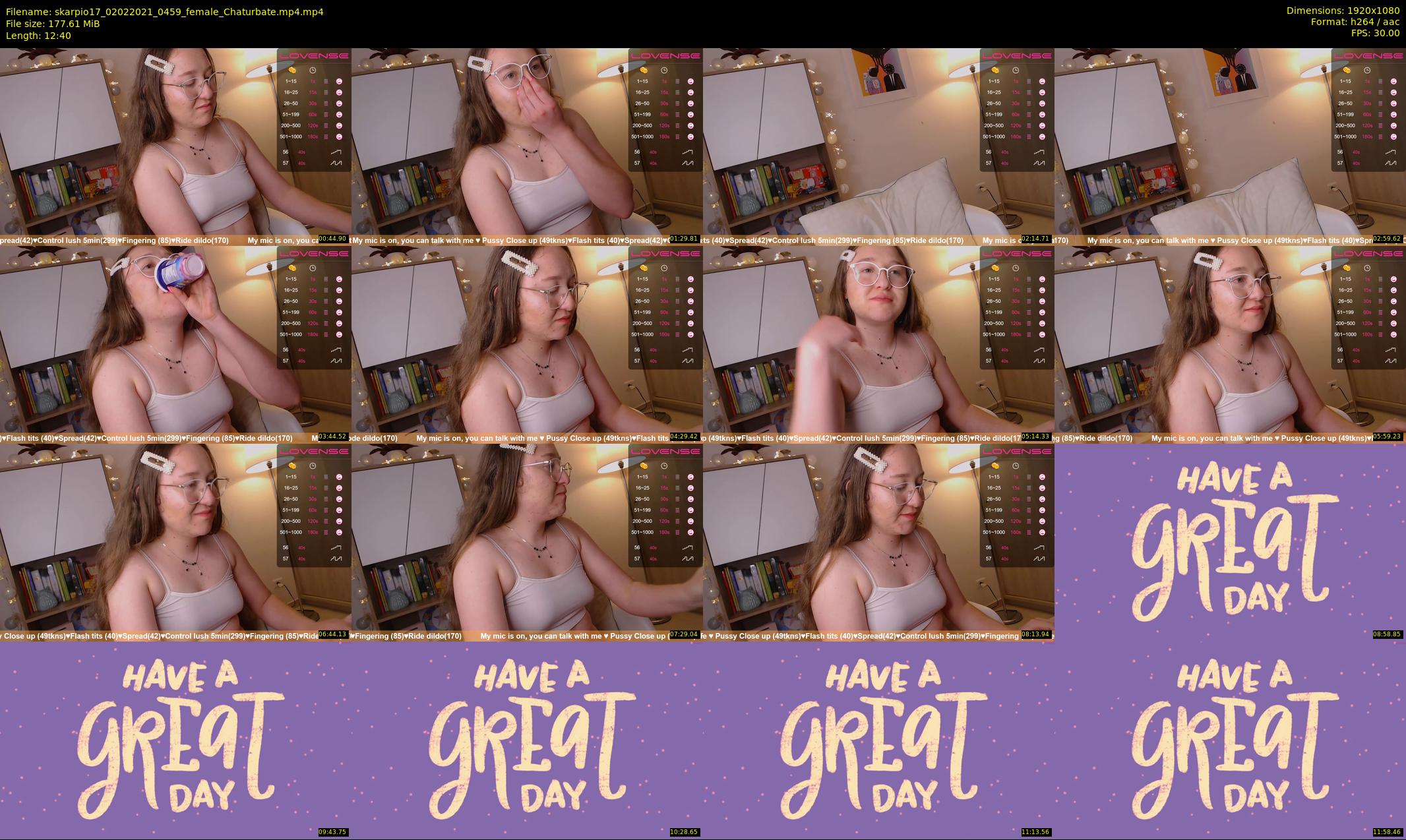 skarpio17 — 13 minute Chaturbate female cam show recording, 1080p, Feb 2, 2021