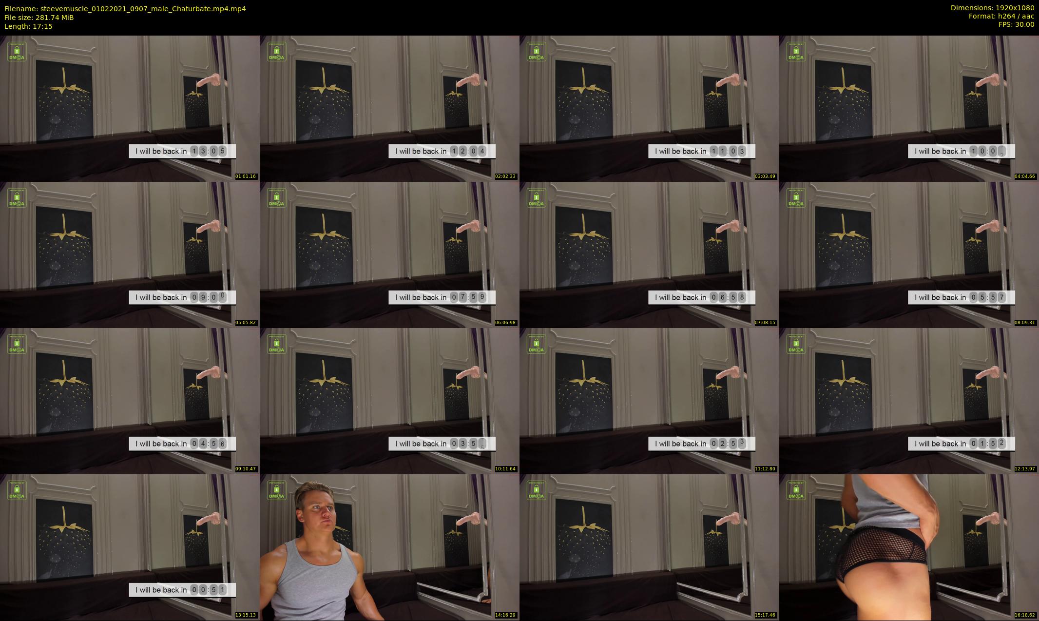 steevemuscle — 18 minute Chaturbate male cam show recording, 1080p, Feb 1, 2021