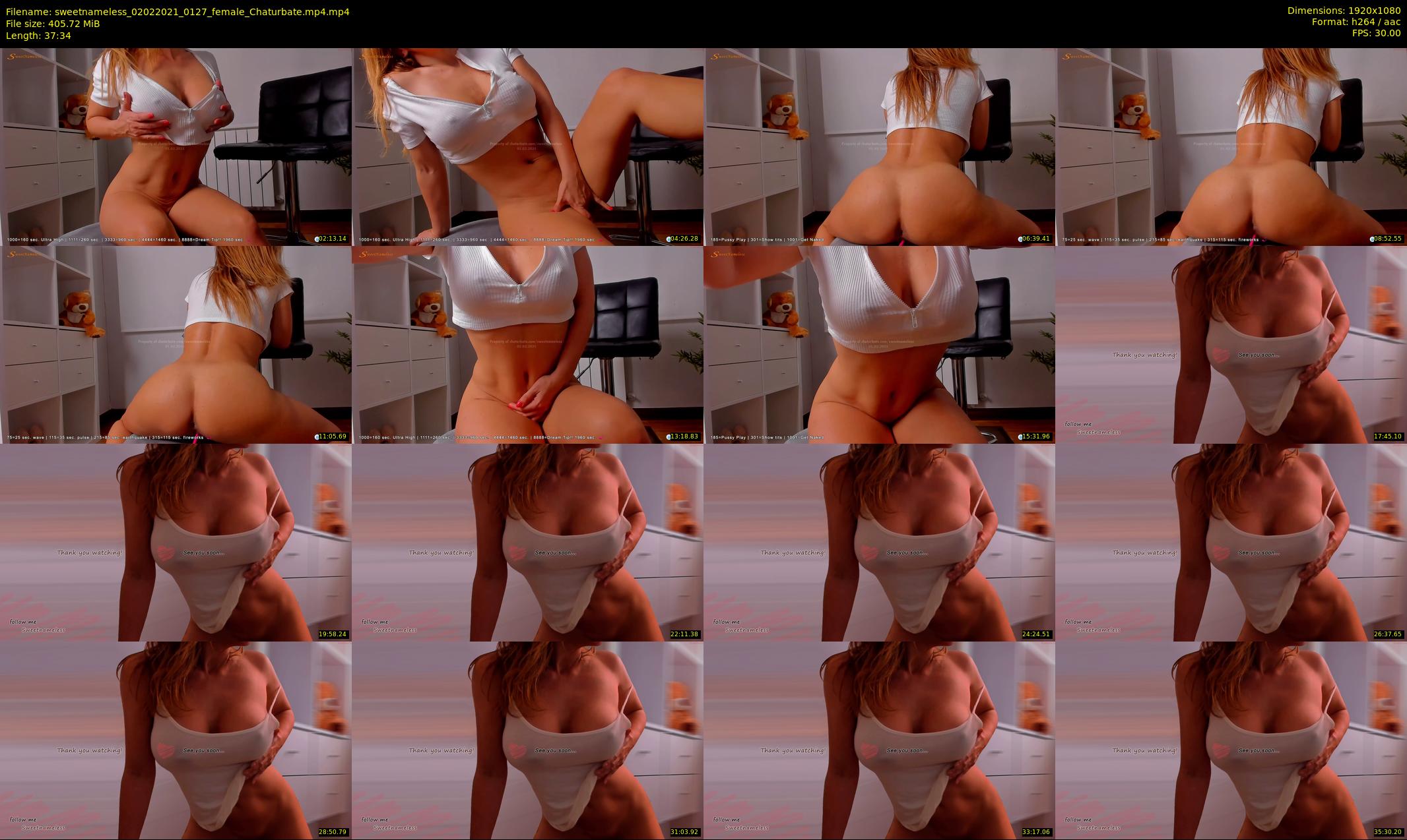 sweetnameless — 38 minute Chaturbate couple cam show recording, 1080p, Feb 2, 2021