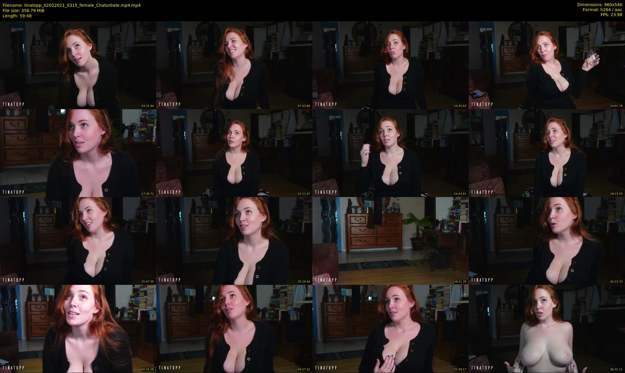 tinatopp — 60 minute Chaturbate female cam show recording, 480p, Feb 2, 2021