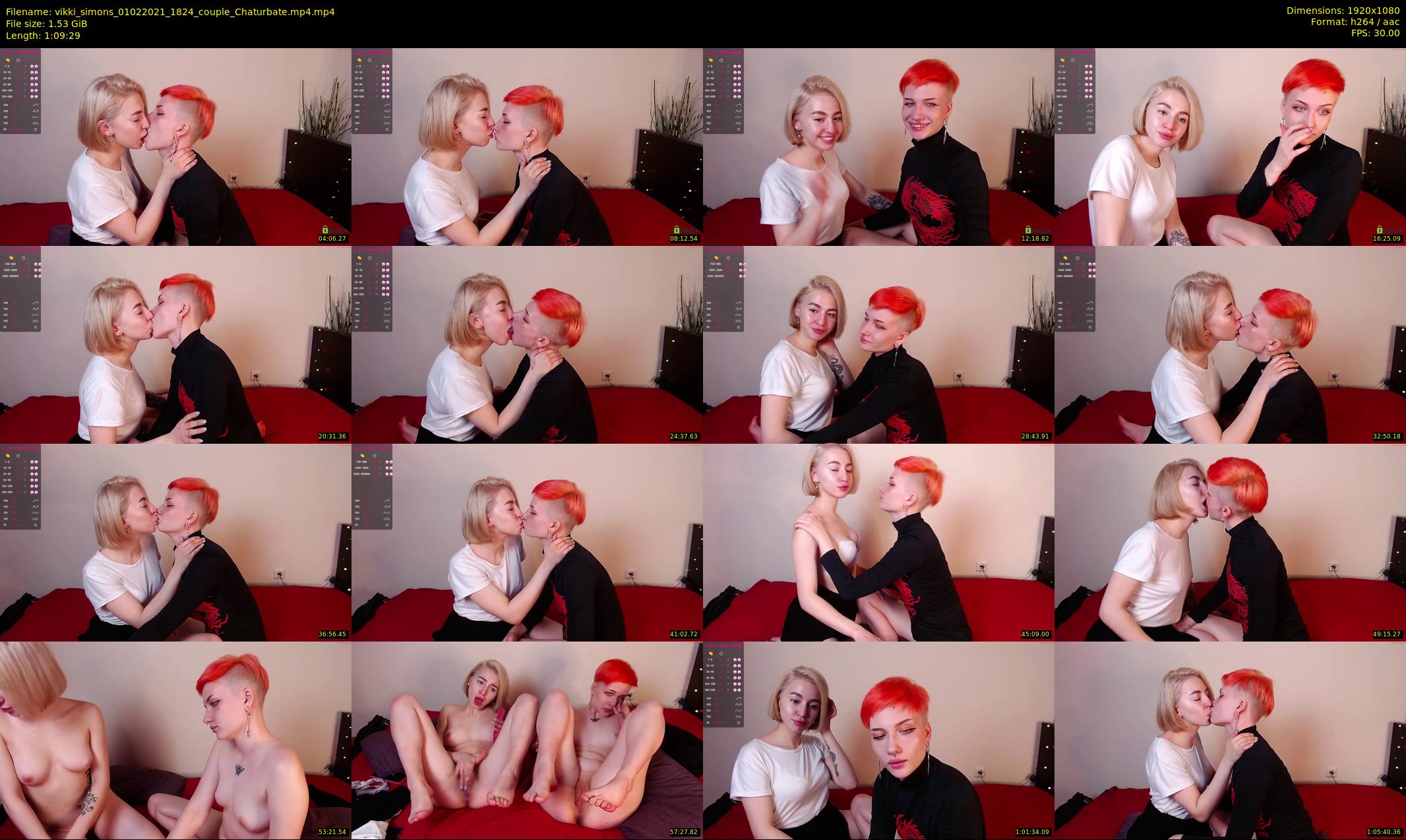 vikki_simons — 70 minute Chaturbate couple cam show recording, 1080p, Feb 1, 2021