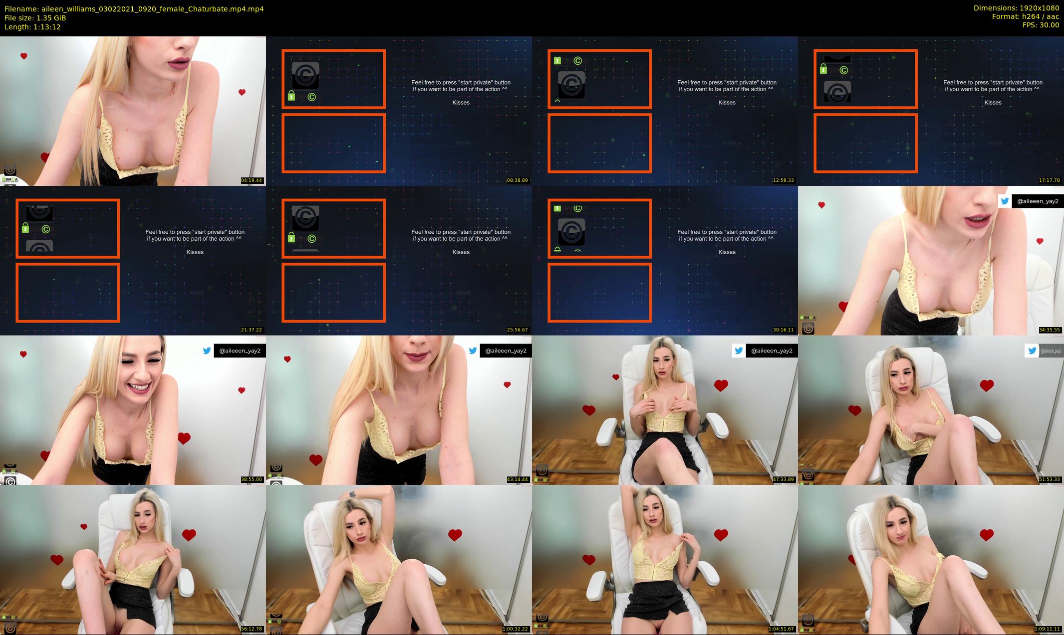 aileen_williams — 74 minute Chaturbate female cam show recording, 1080p, Feb 3, 2021