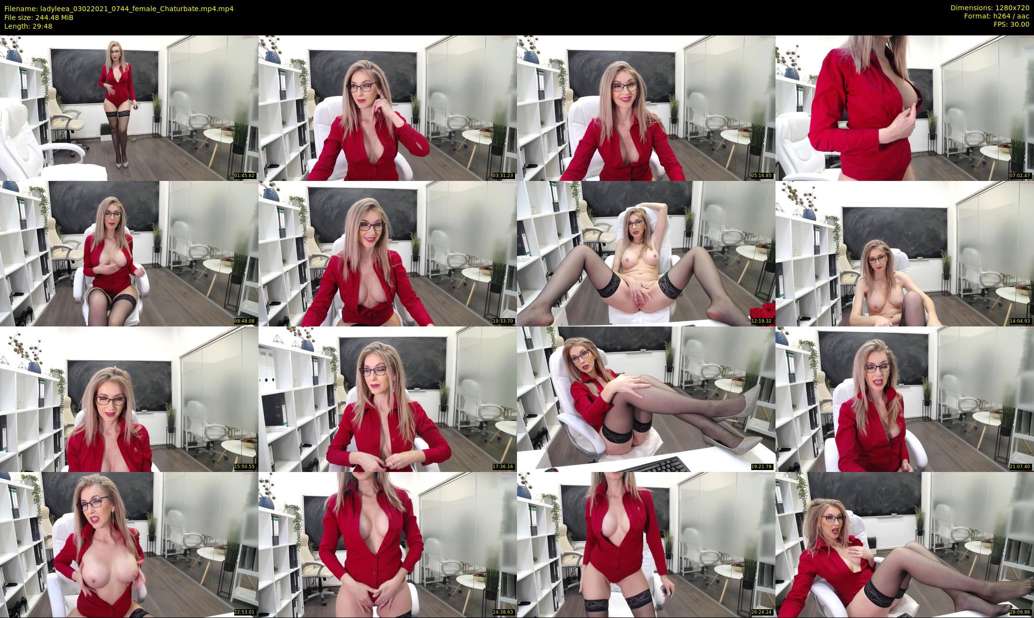 ladyleea — 30 minute Chaturbate female cam show recording, 720p, Feb 3, 2021