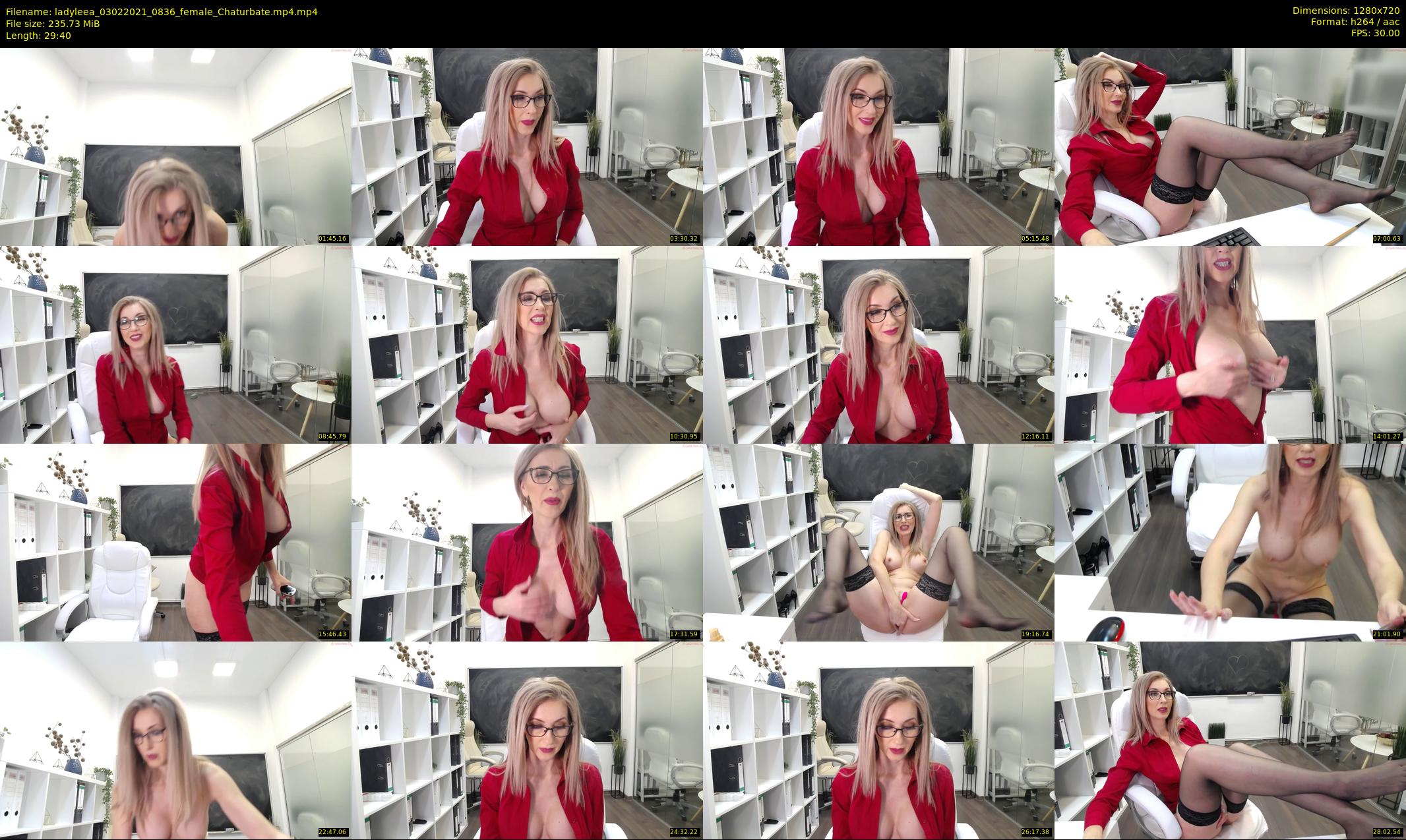 ladyleea — 30 minute Chaturbate female cam show recording, 720p, Feb 3, 2021