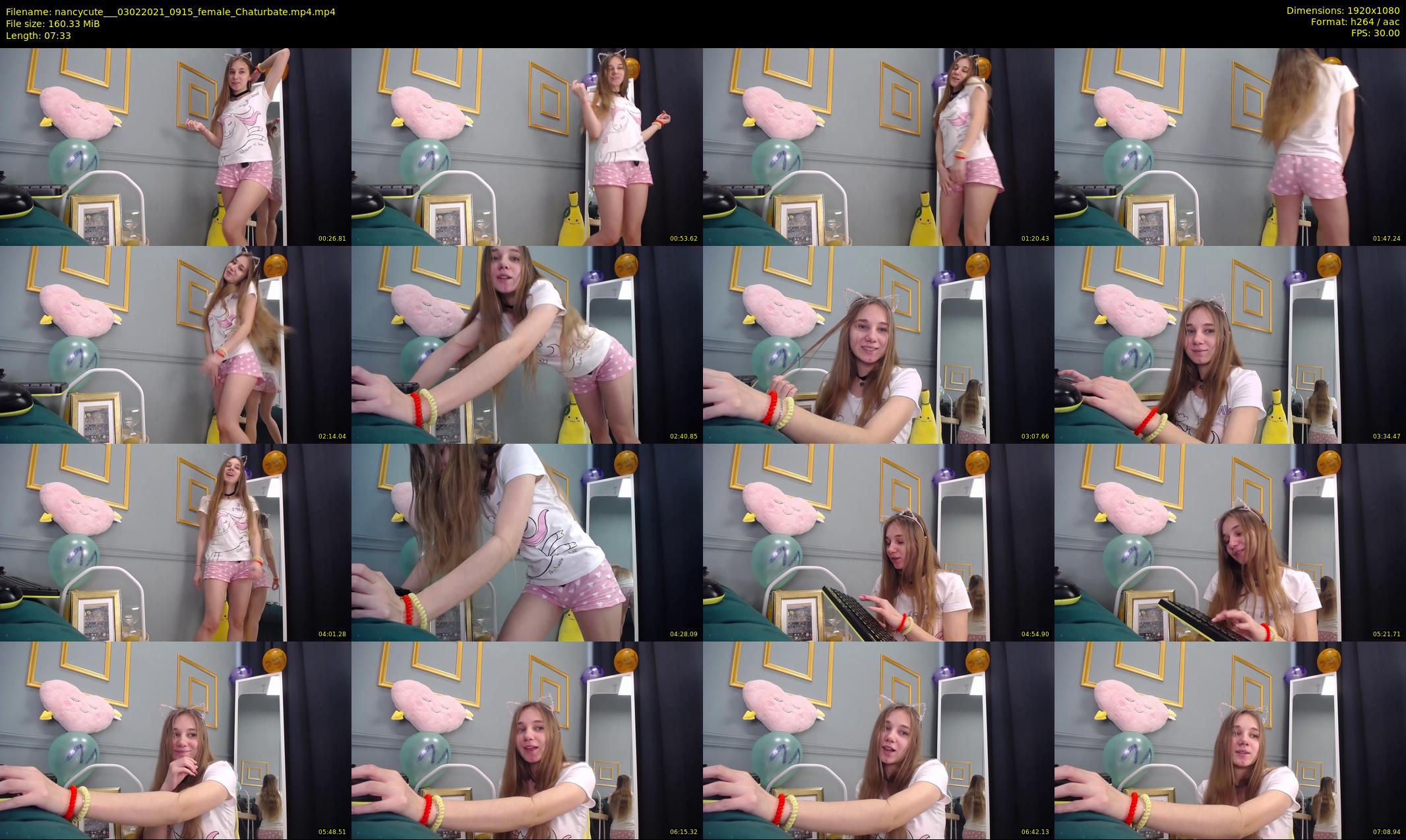 nancycute__ — 8 minute Chaturbate female cam show recording, 1080p, Feb 3, 2021