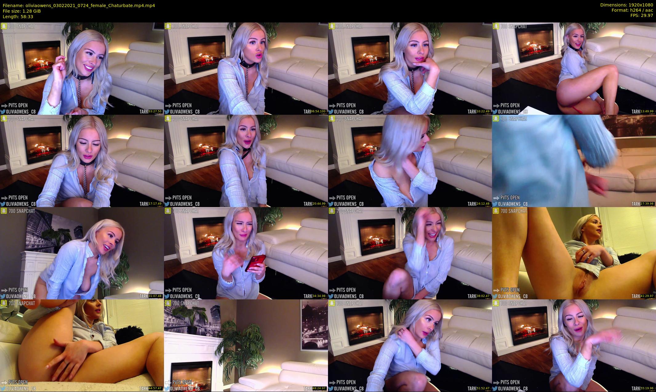 oliviaowens — 59 minute Chaturbate female cam show recording, 1080p, Feb 3, 2021