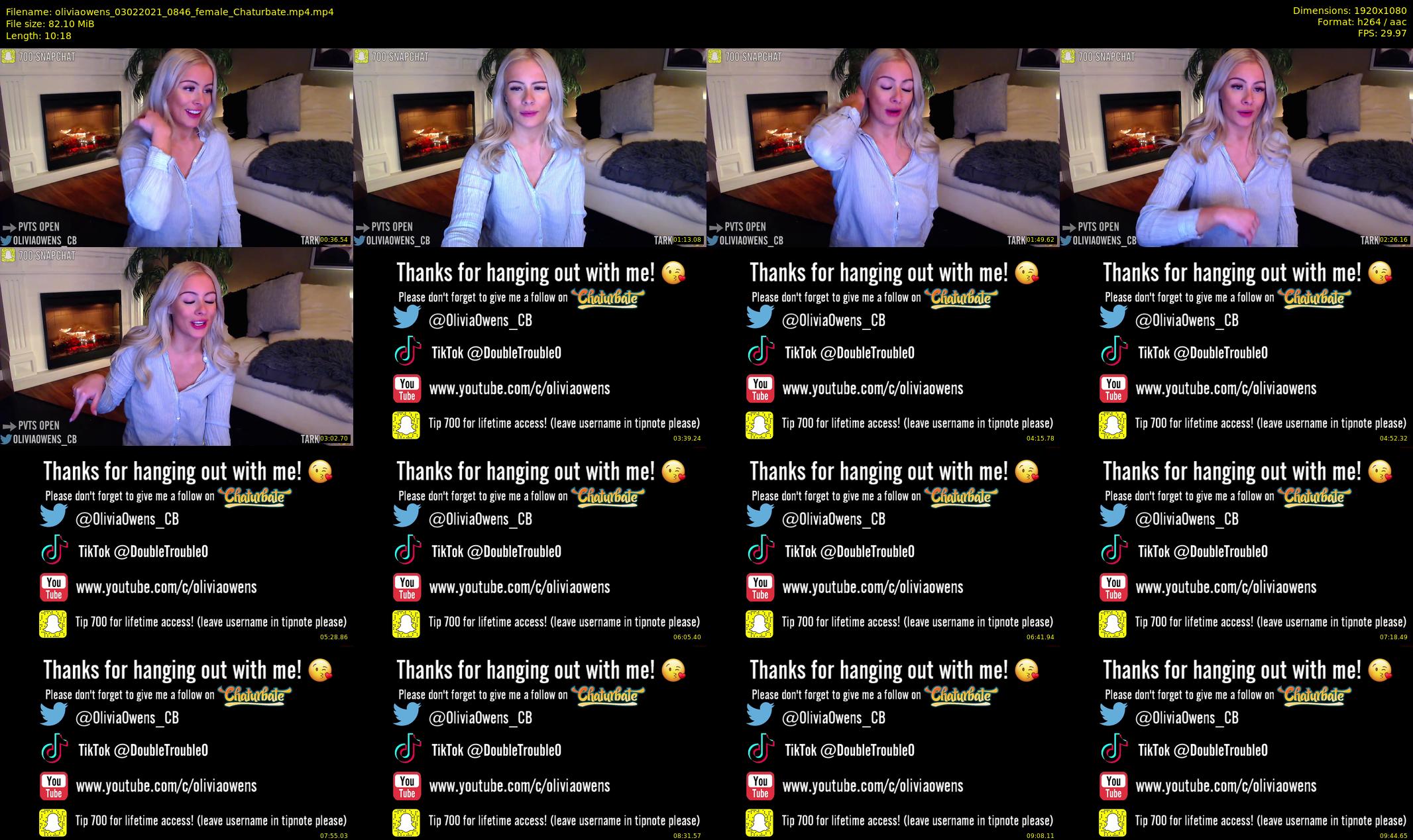 oliviaowens — 11 minute Chaturbate female cam show recording, 1080p, Feb 3, 2021