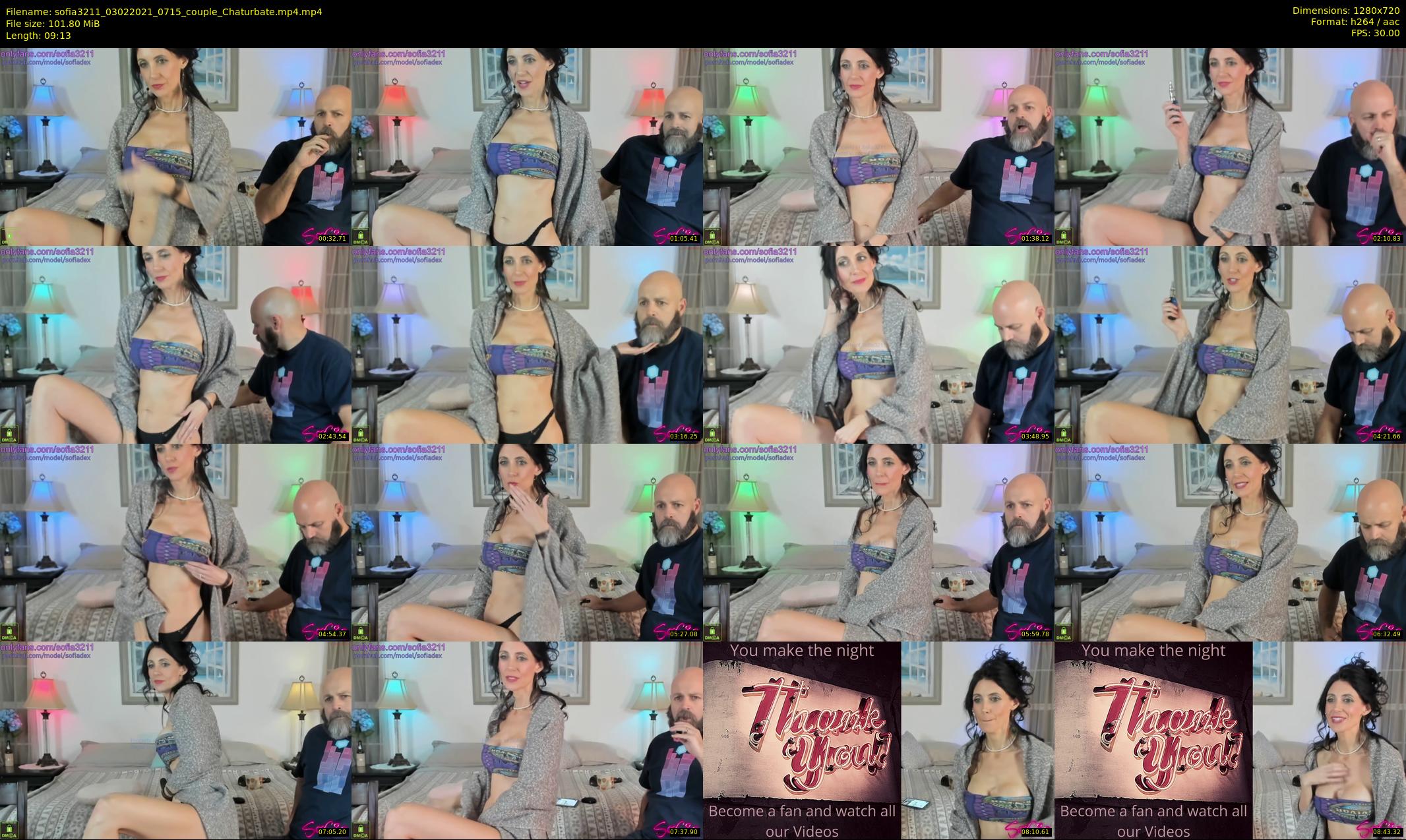 sofia3211 — 10 minute Chaturbate couple cam show recording, 720p, Feb 3, 2021