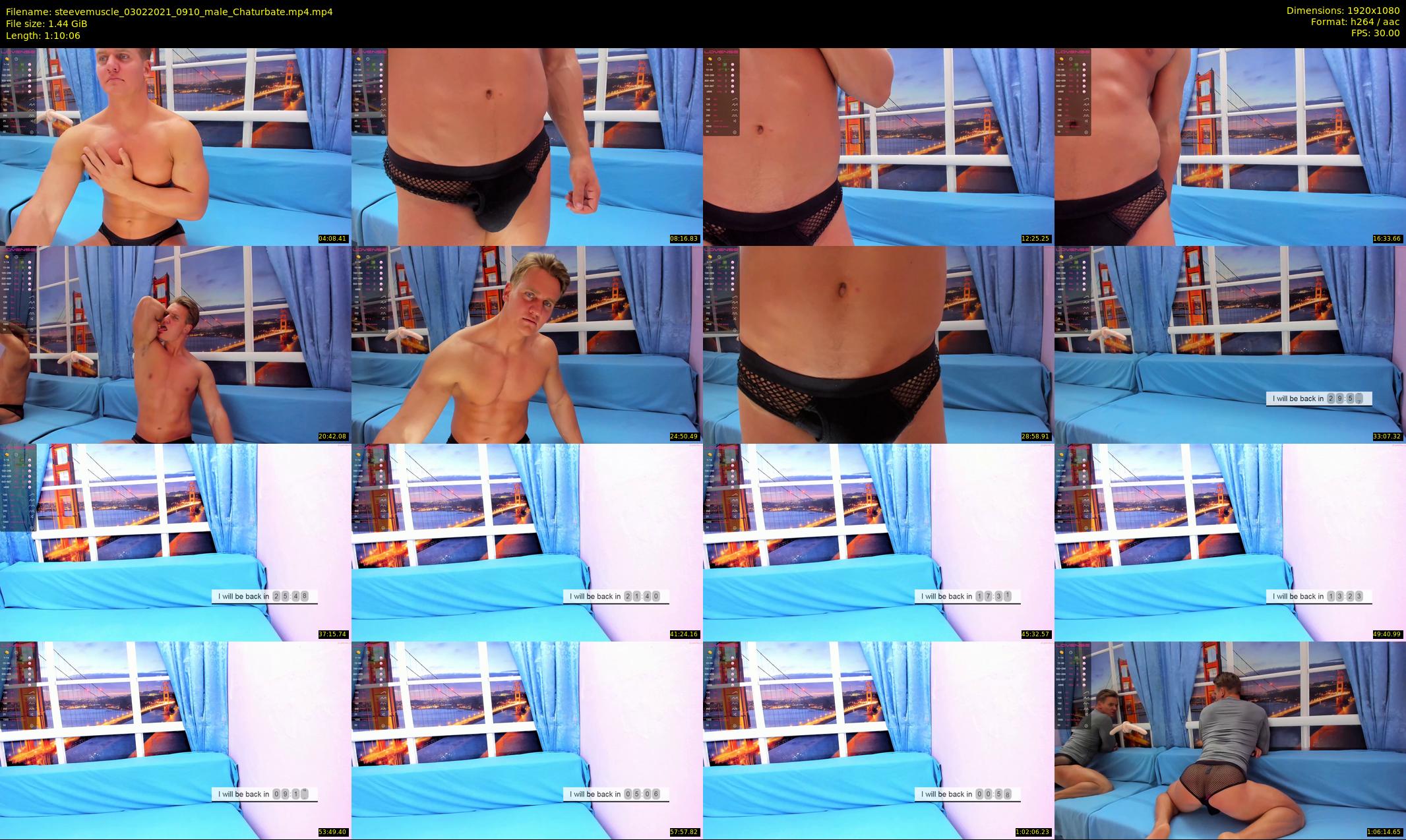steevemuscle — 71 minute Chaturbate male cam show recording, 1080p, Feb 3, 2021