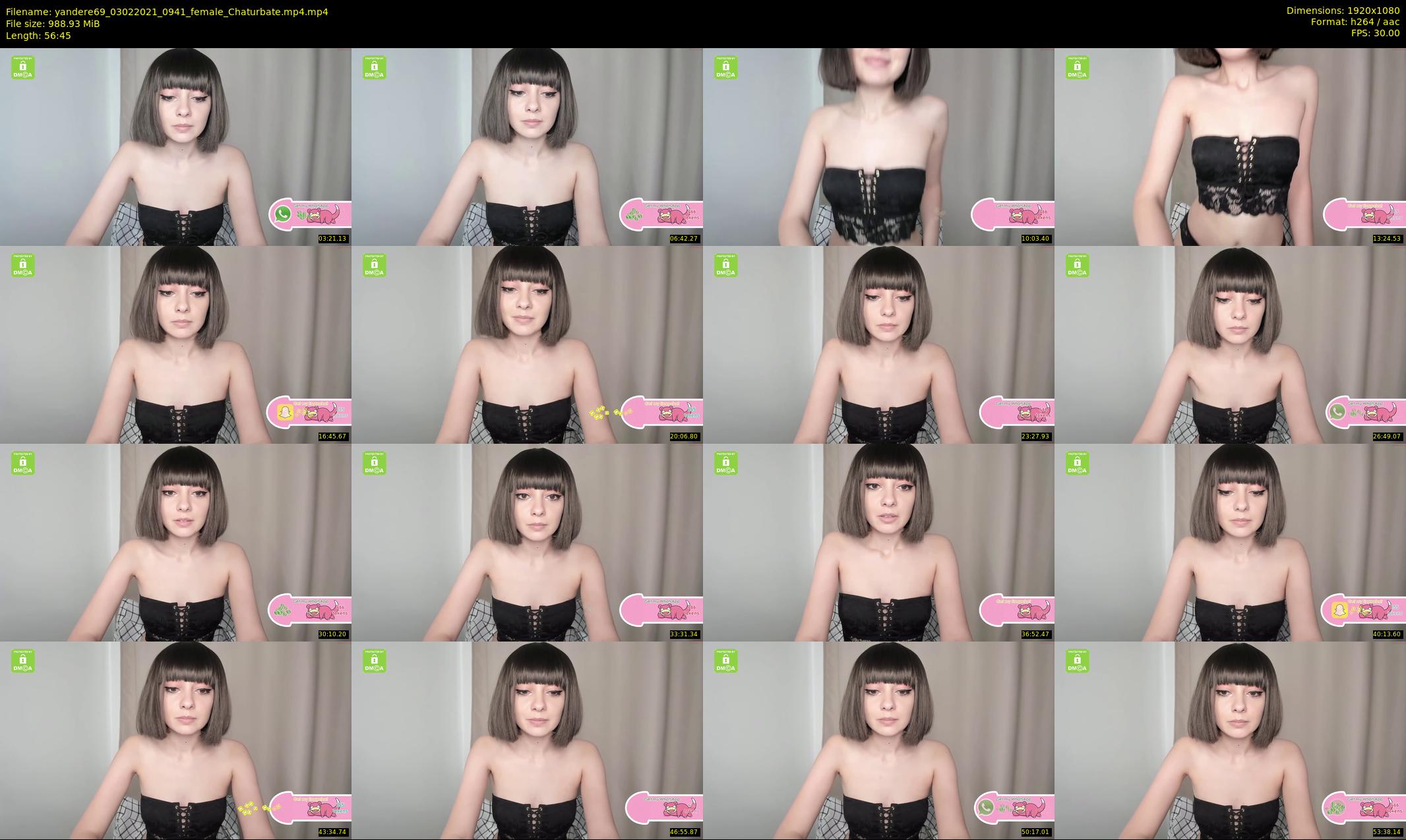 yandere69 — 57 minute Chaturbate female cam show recording, 1080p, Feb 3, 2021