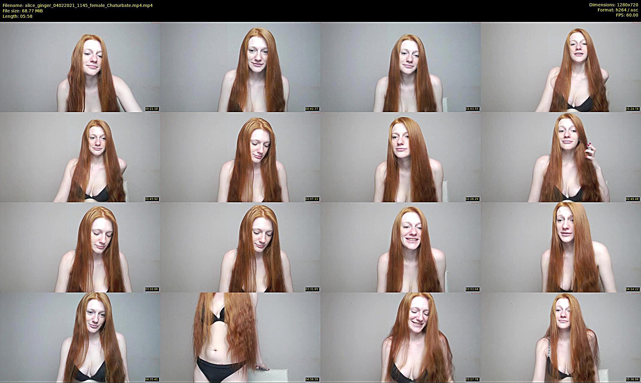 alice_ginger — 6 minute Chaturbate female cam show recording, 720p, Feb 4, 2021