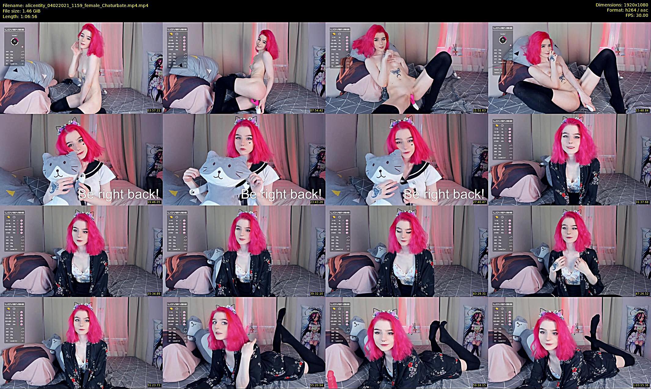 alicentity — 67 minute Chaturbate female cam show recording, 1080p, Feb 4, 2021