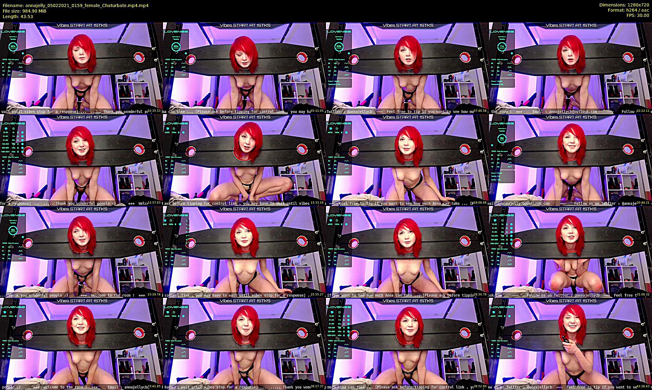 annajelly — 44 minute Chaturbate couple cam show recording, 720p, Feb 5, 2021