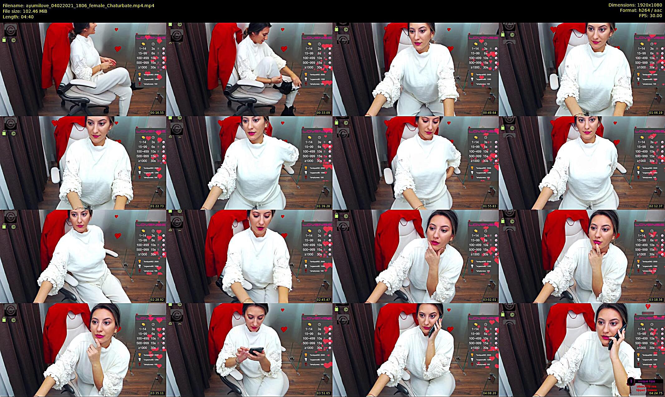 ayumilove — 5 minute Chaturbate female cam show recording, 1080p, Feb 4, 2021