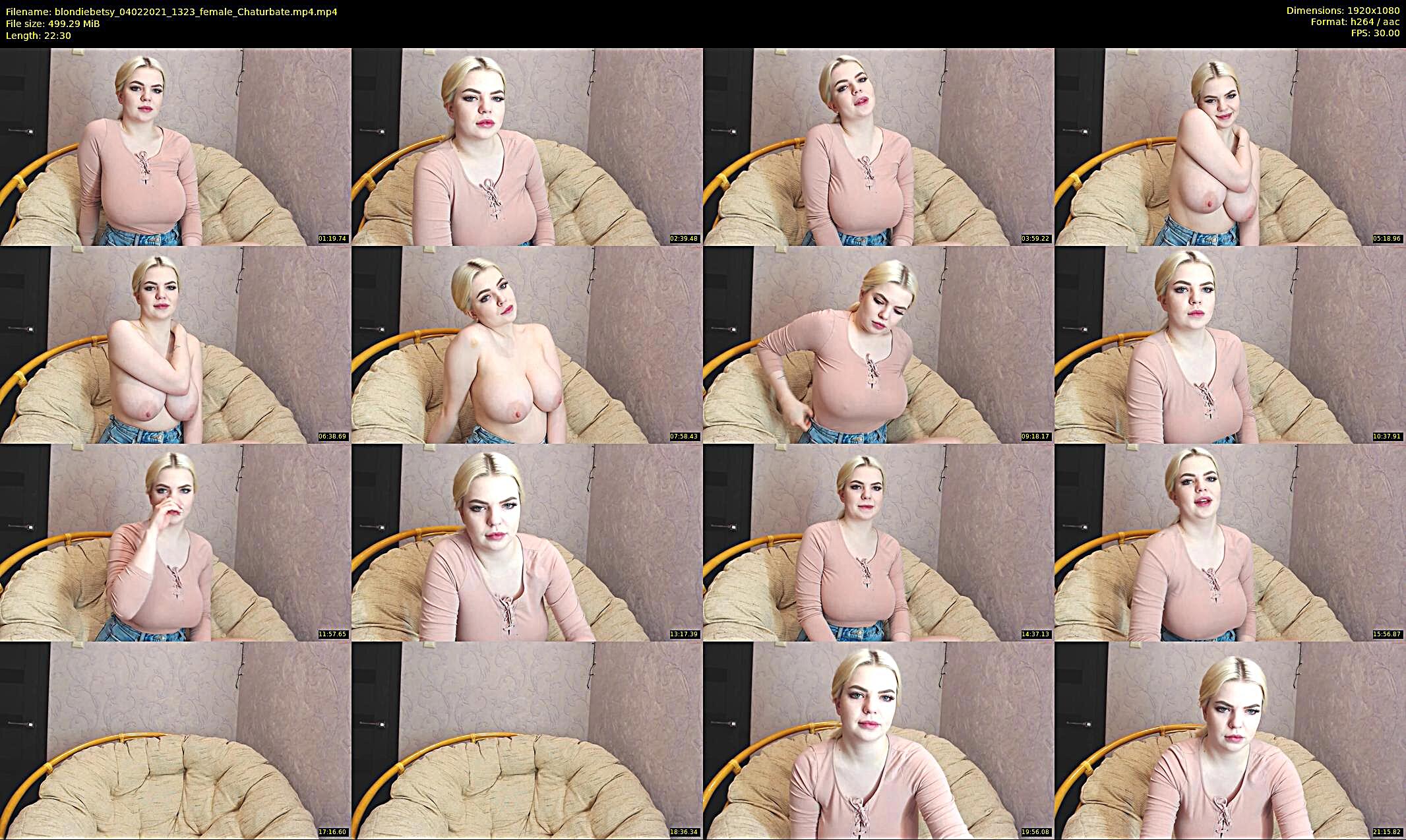blondiebetsy — 23 minute Chaturbate female cam show recording, 1080p, Feb 4, 2021