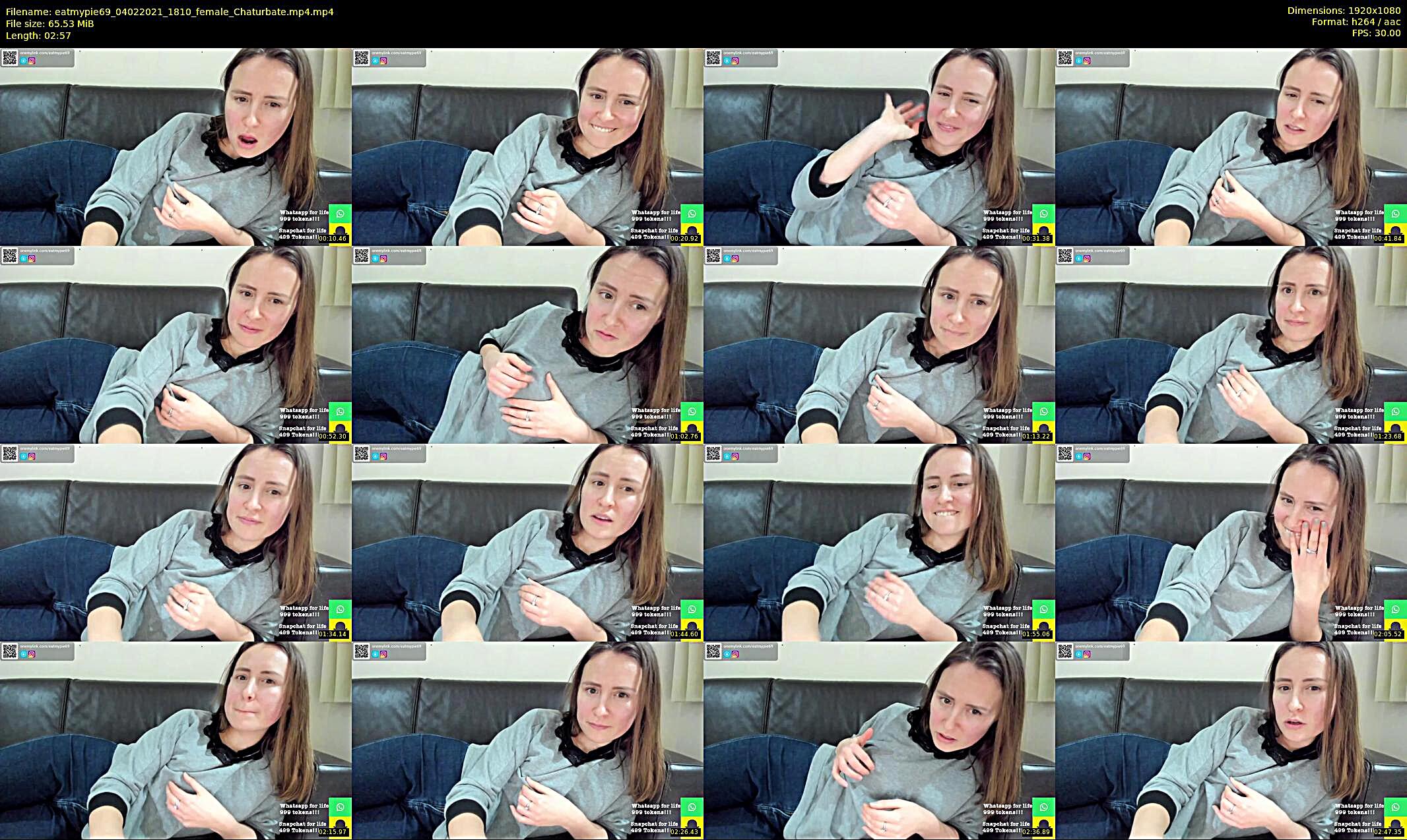 eatmypie69 — 3 minute Chaturbate female cam show recording, 1080p, Feb 4, 2021