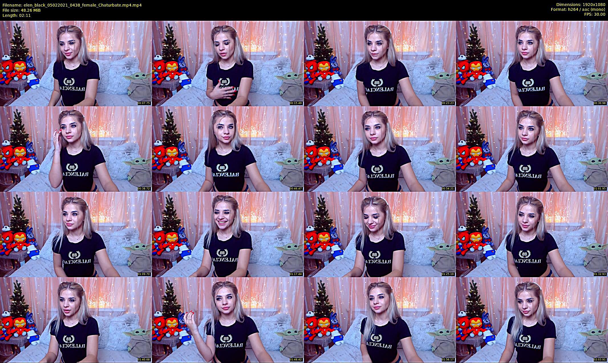 elen_black — 3 minute Chaturbate female cam show recording, 1080p, Feb 5, 2021