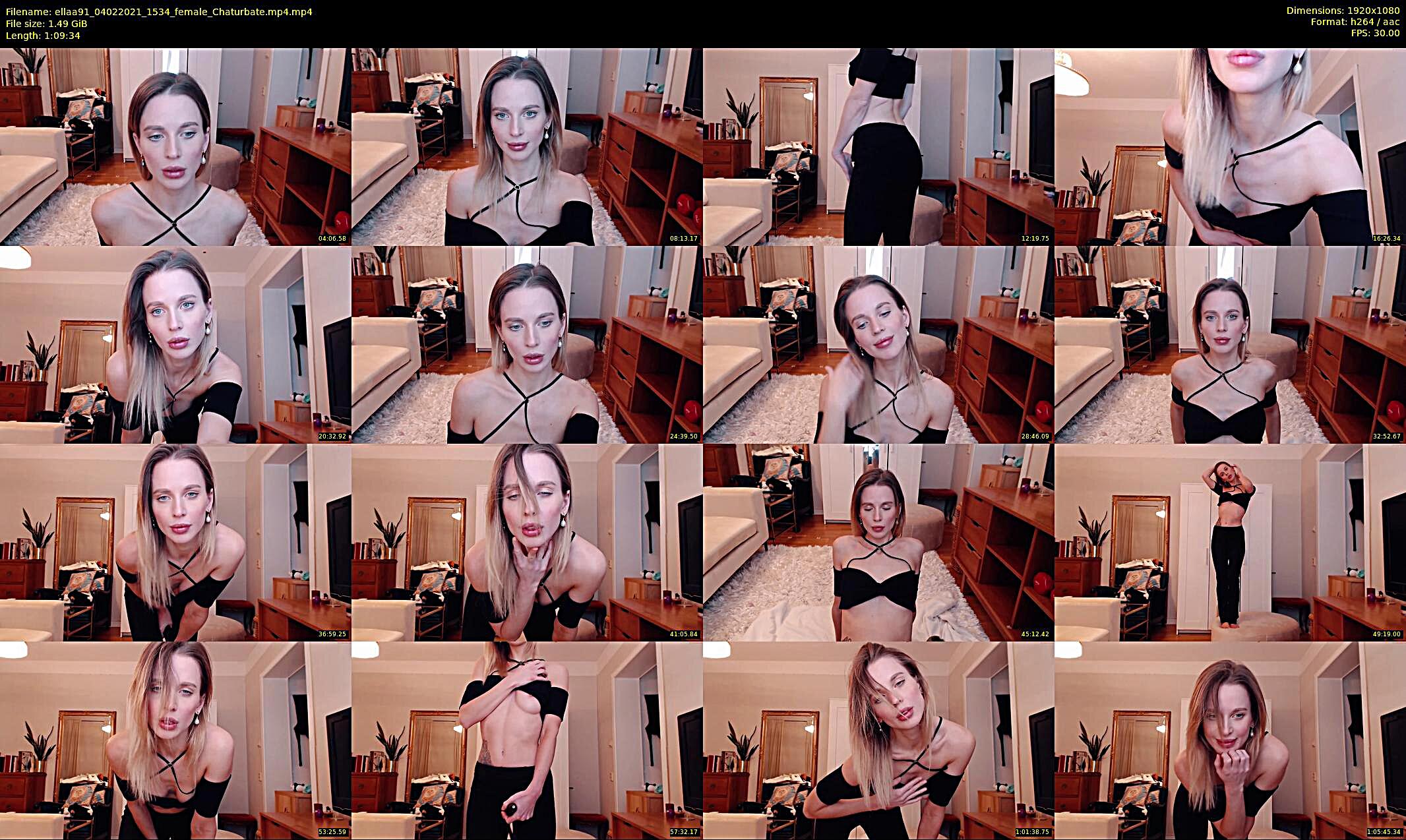 ellaa91 — 70 minute Chaturbate female cam show recording, 1080p, Feb 4, 2021
