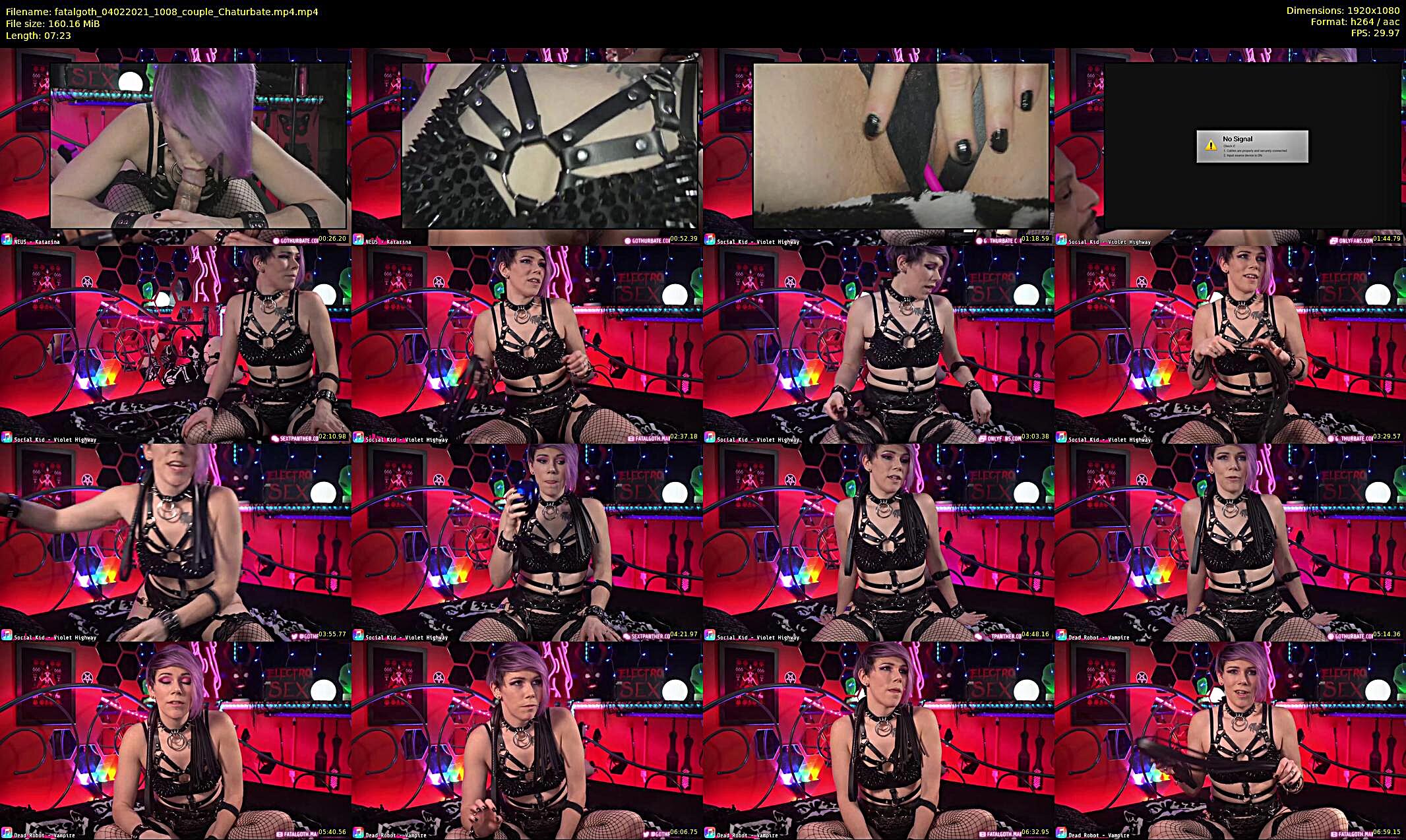 fatalgoth — 8 minute Chaturbate couple cam show recording, 1080p, Feb 4, 2021
