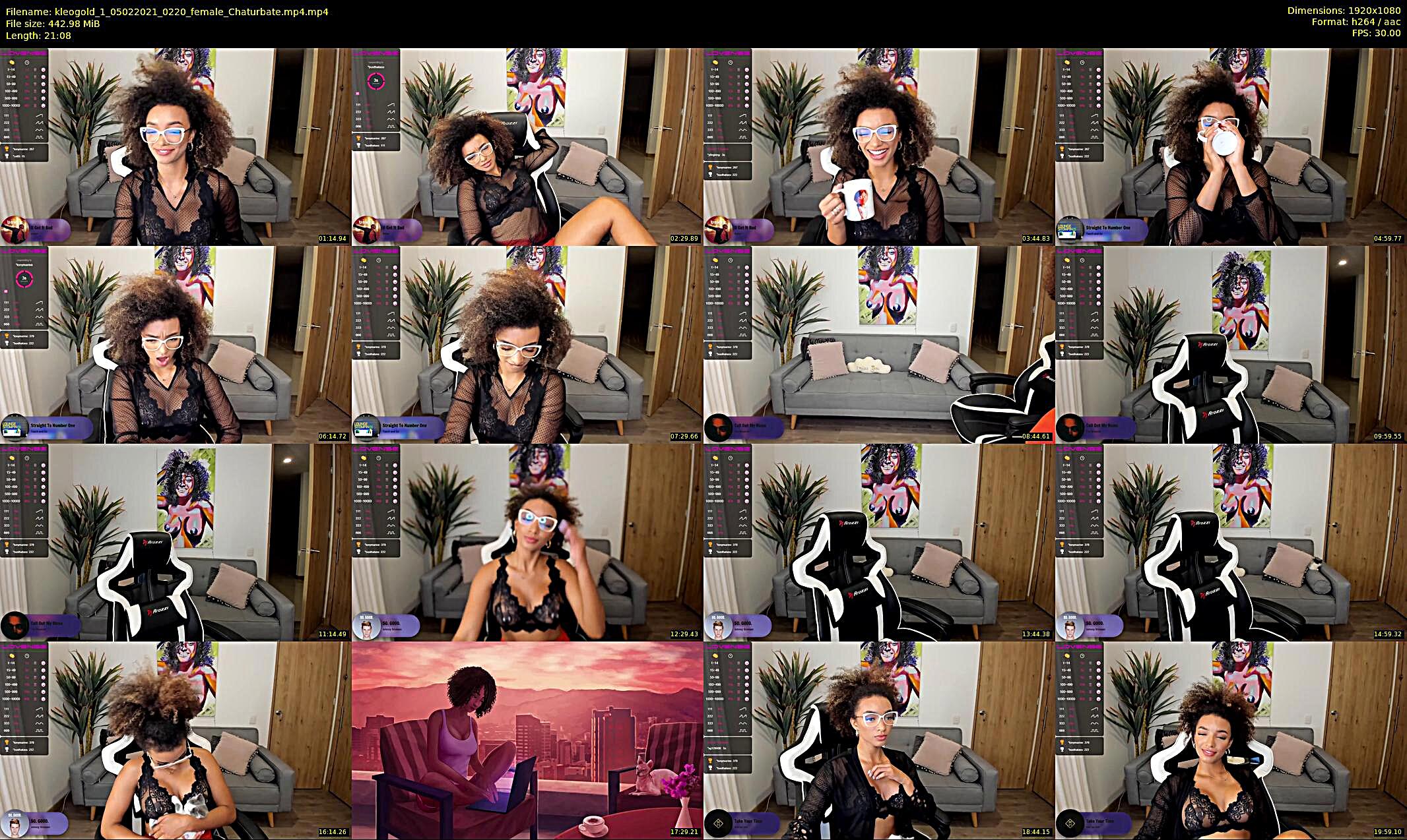 kleogold_1 — 22 minute Chaturbate female cam show recording, 1080p, Feb 5, 2021