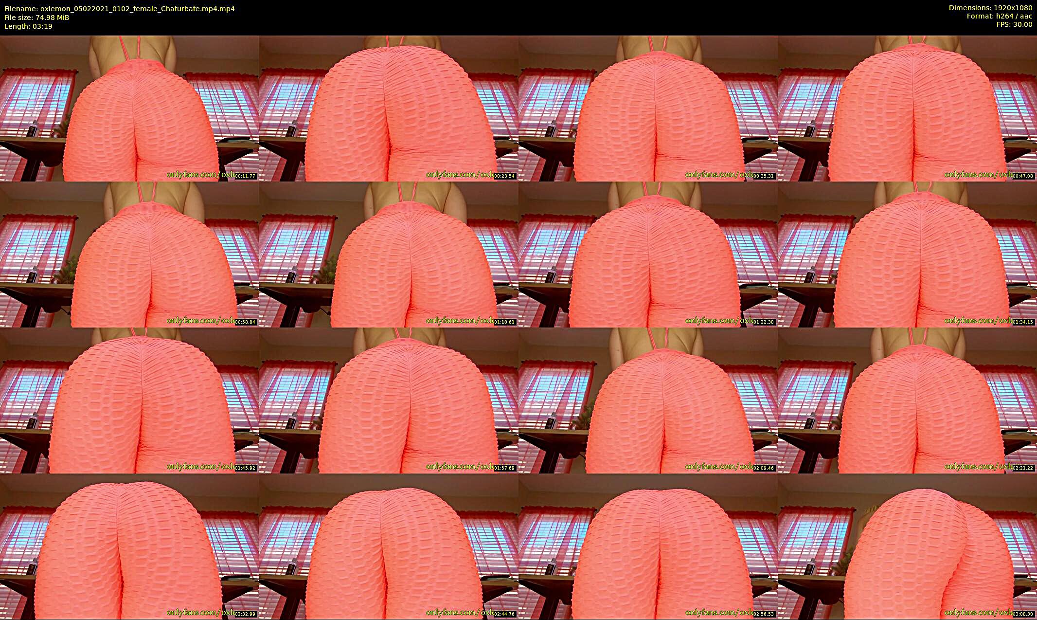 oxlemon — 4 minute Chaturbate female cam show recording, 1080p, Feb 5, 2021