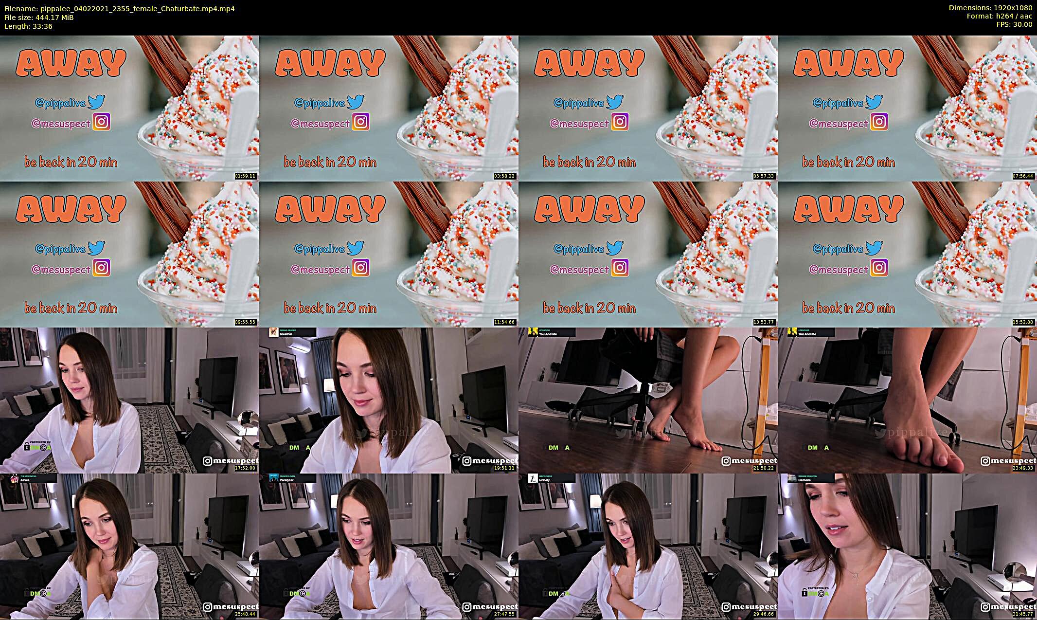 pippalee — 34 minute Chaturbate female cam show recording, 1080p, Feb 4, 2021