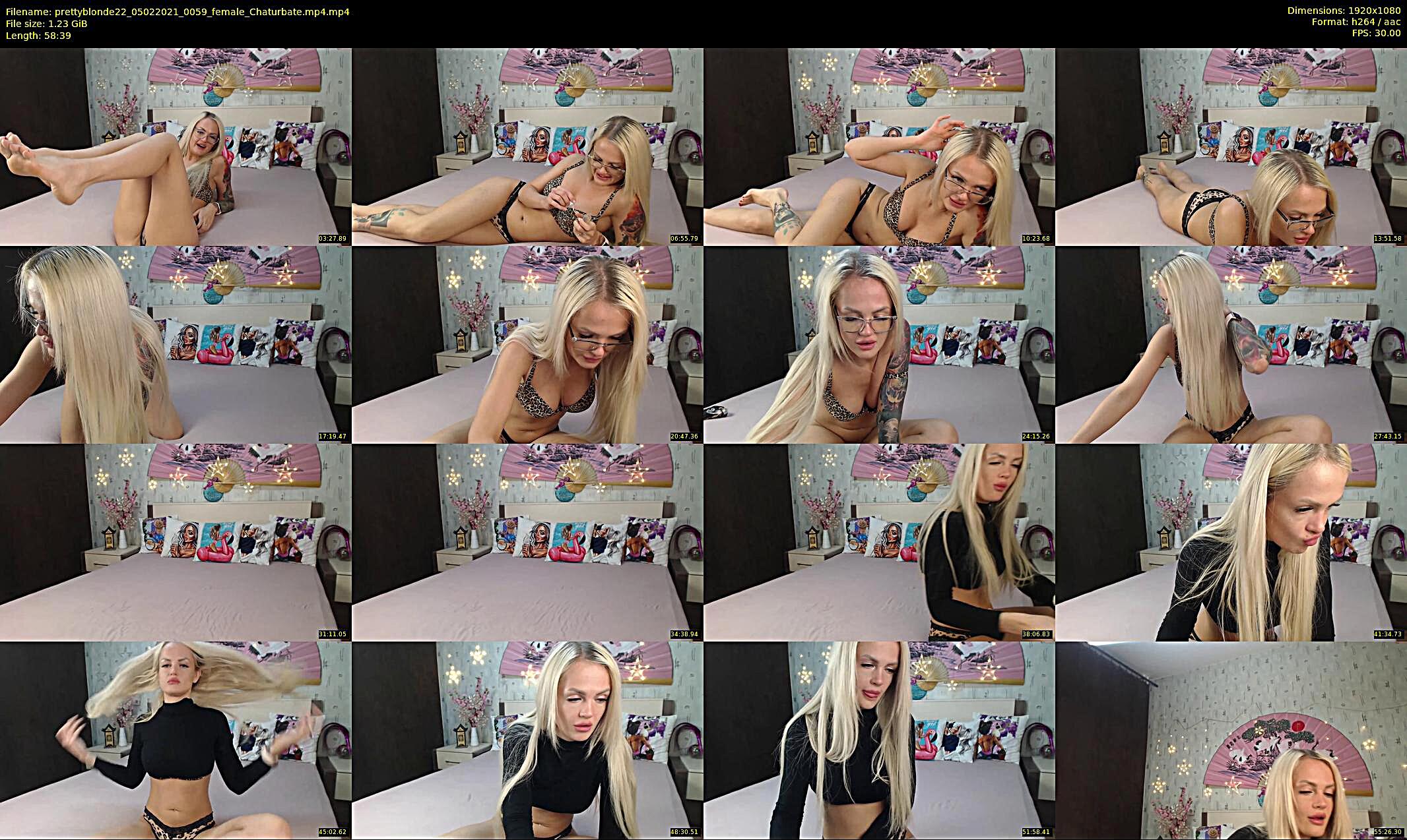 prettyblonde22 — 59 minute Chaturbate female cam show recording, 1080p, Feb 5, 2021
