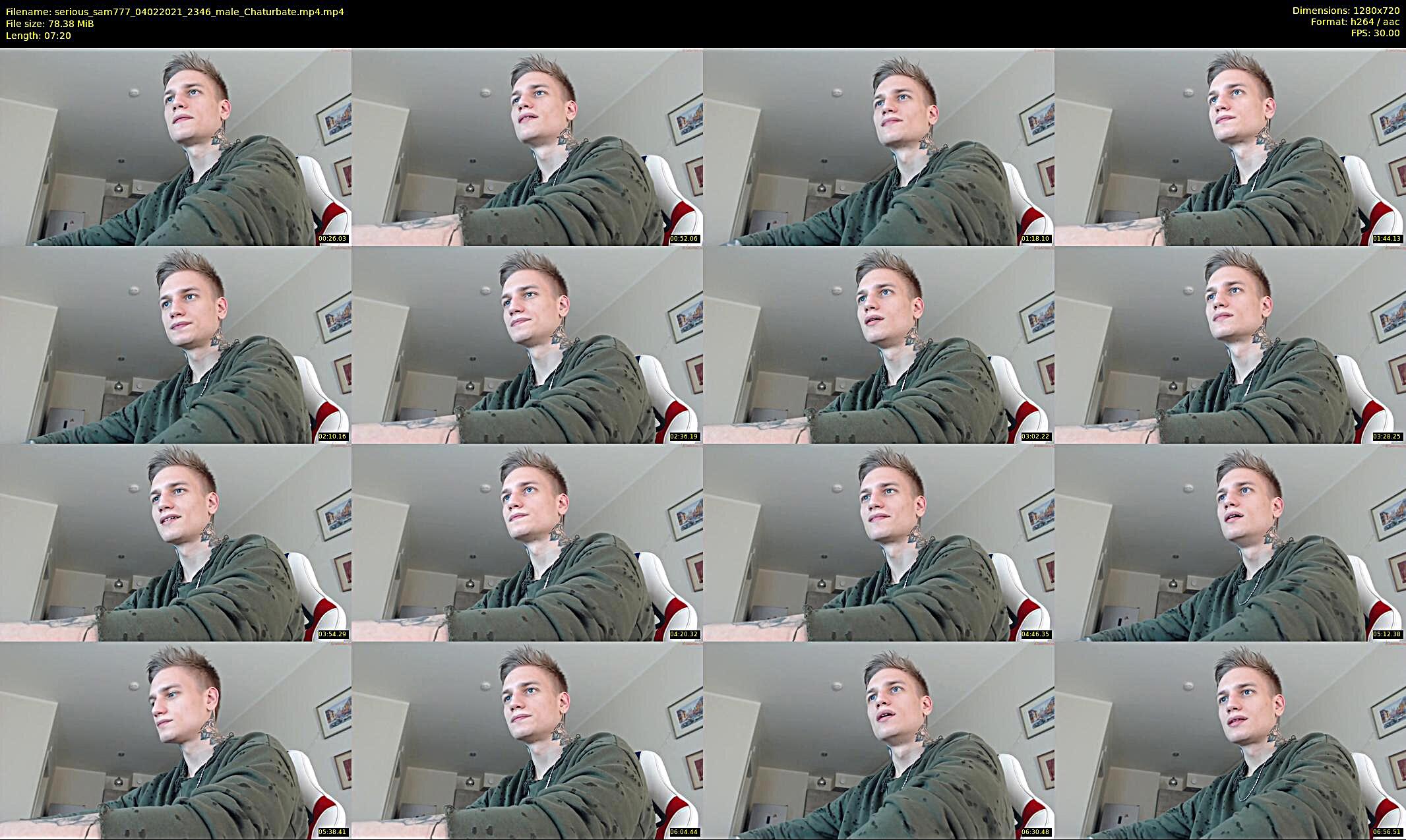 serious_sam777 — 8 minute Chaturbate male cam show recording, 720p, Feb 4, 2021