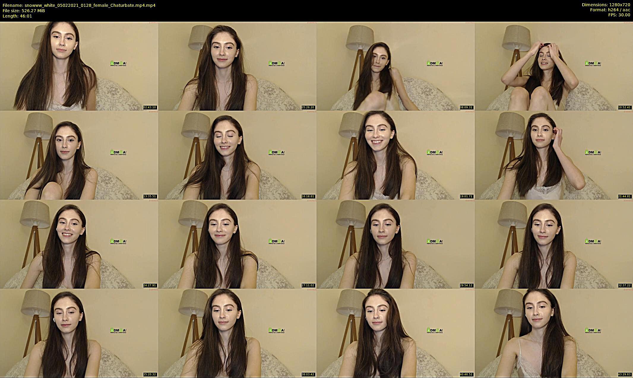 snowww_white — 47 minute Chaturbate female cam show recording, 720p, Feb 5, 2021