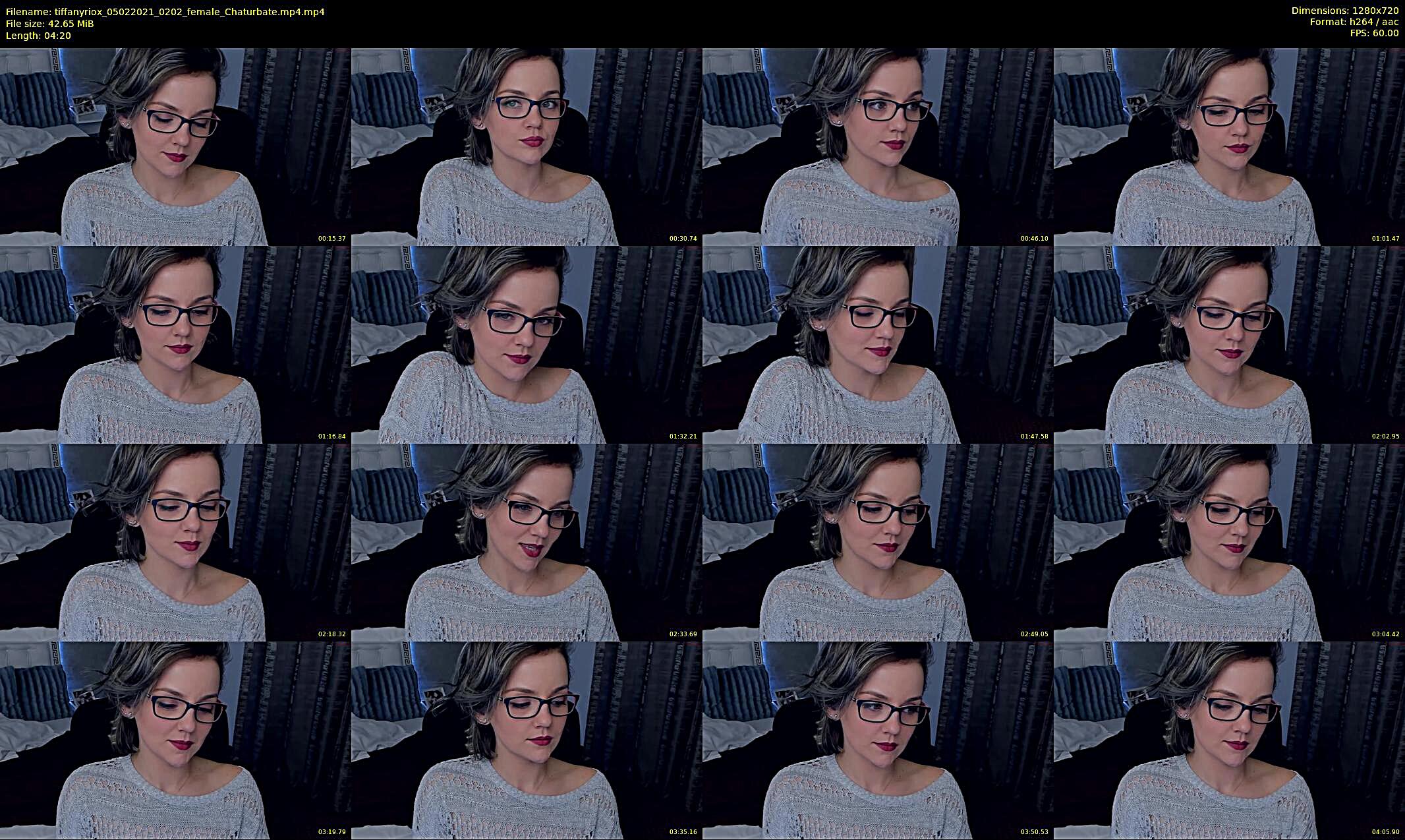 tiffanyriox — 5 minute Chaturbate female cam show recording, 720p, Feb 5, 2021