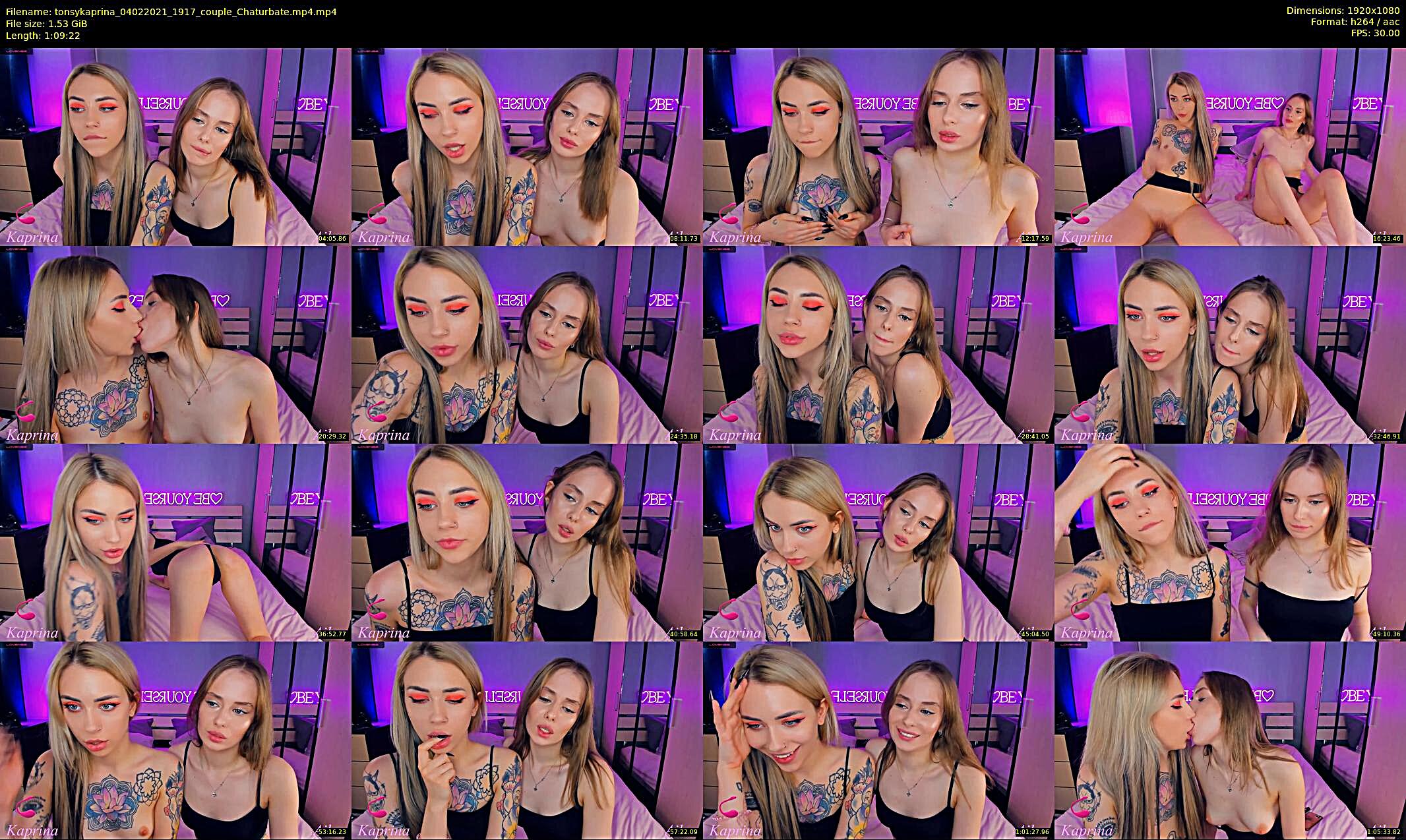 tonsykaprina — 70 minute Chaturbate couple cam show recording, 1080p, Feb 4, 2021