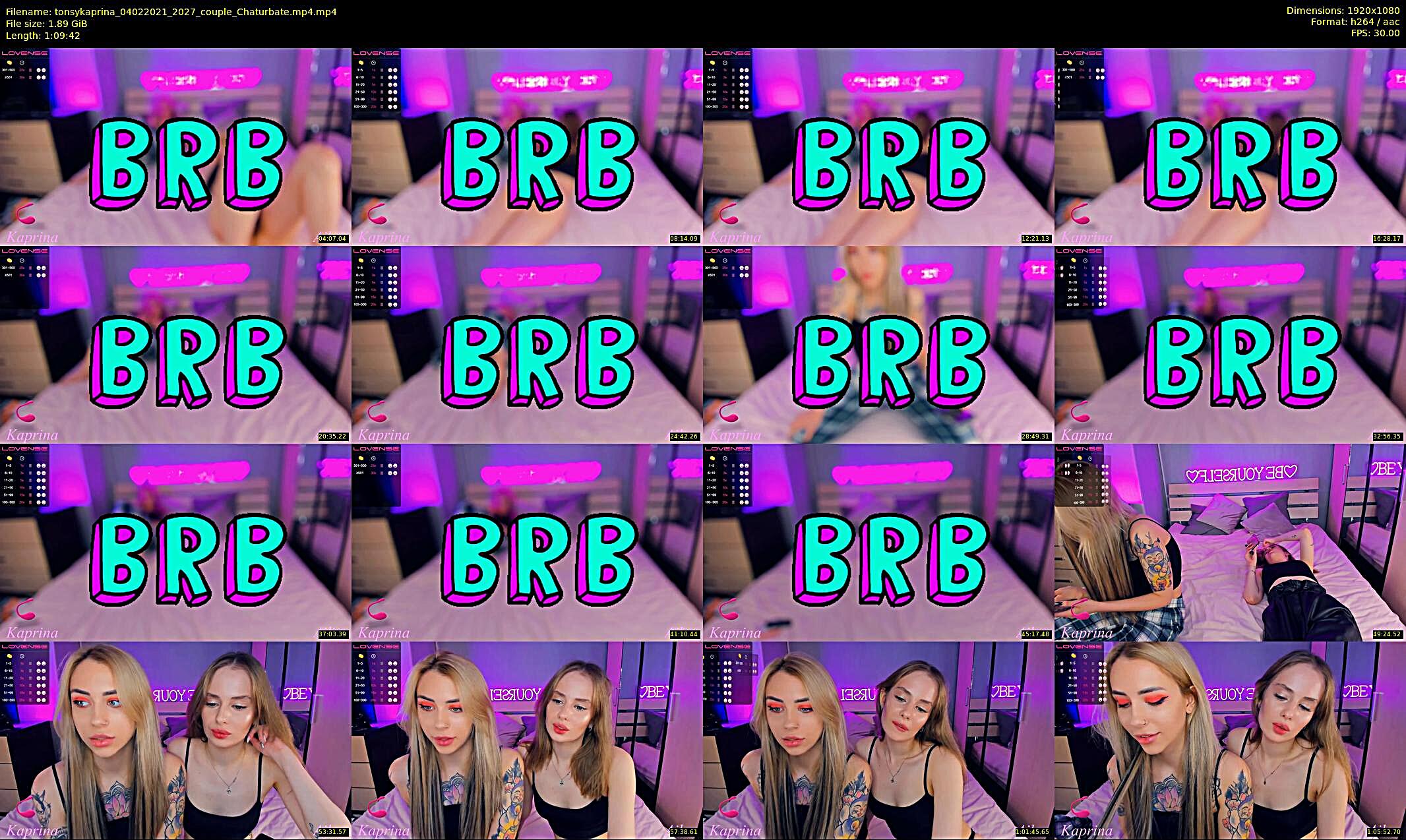 tonsykaprina — 70 minute Chaturbate couple cam show recording, 1080p, Feb 4, 2021