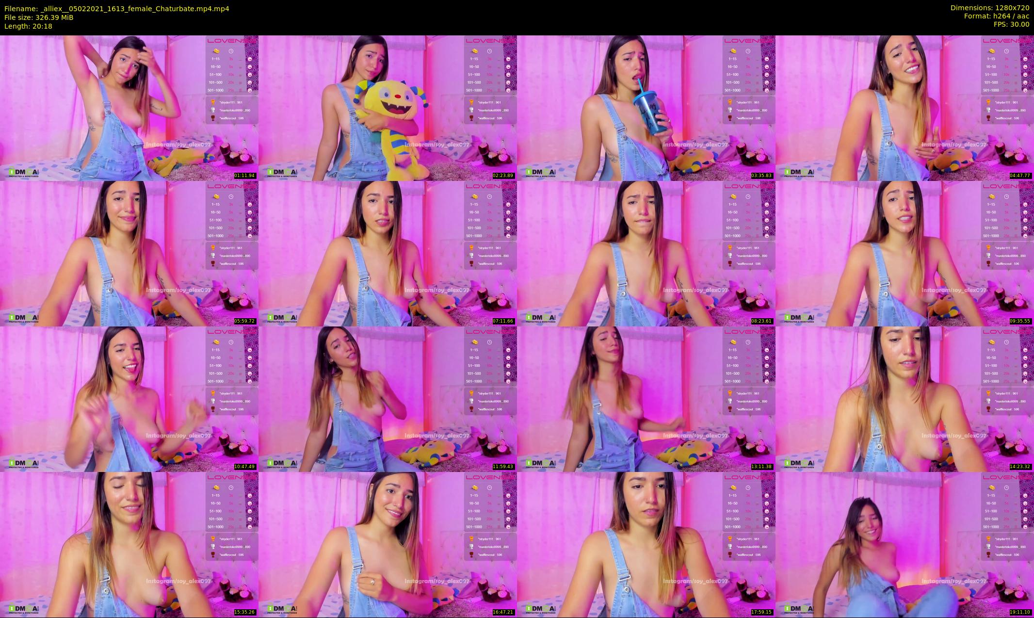 _alliex_ — 21 minute Chaturbate female cam show recording, 720p, Feb 5, 2021