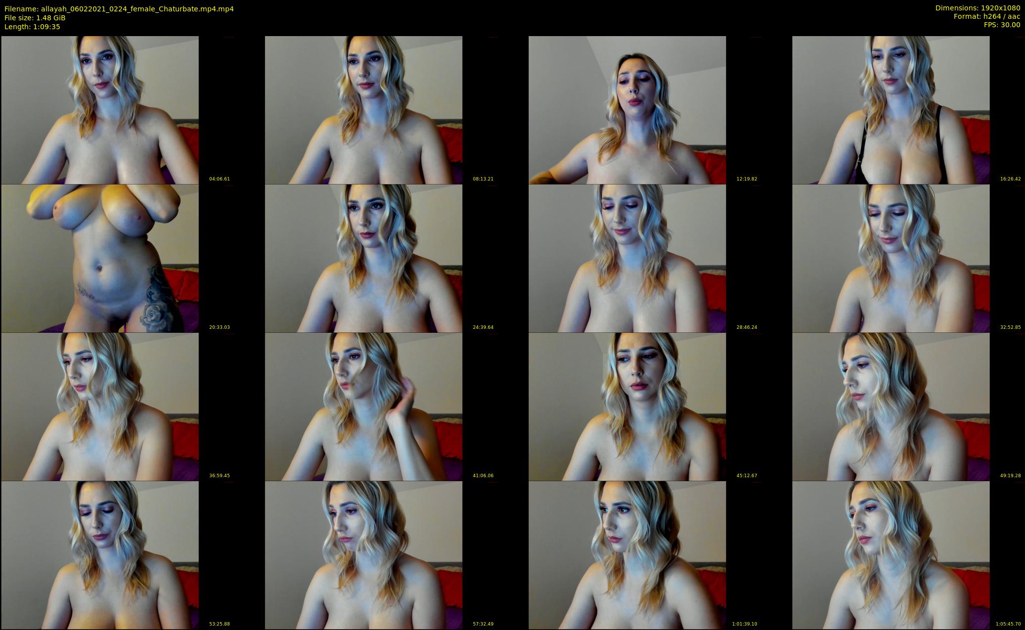 allayah — 70 minute Chaturbate female cam show recording, 1080p, Feb 6, 2021