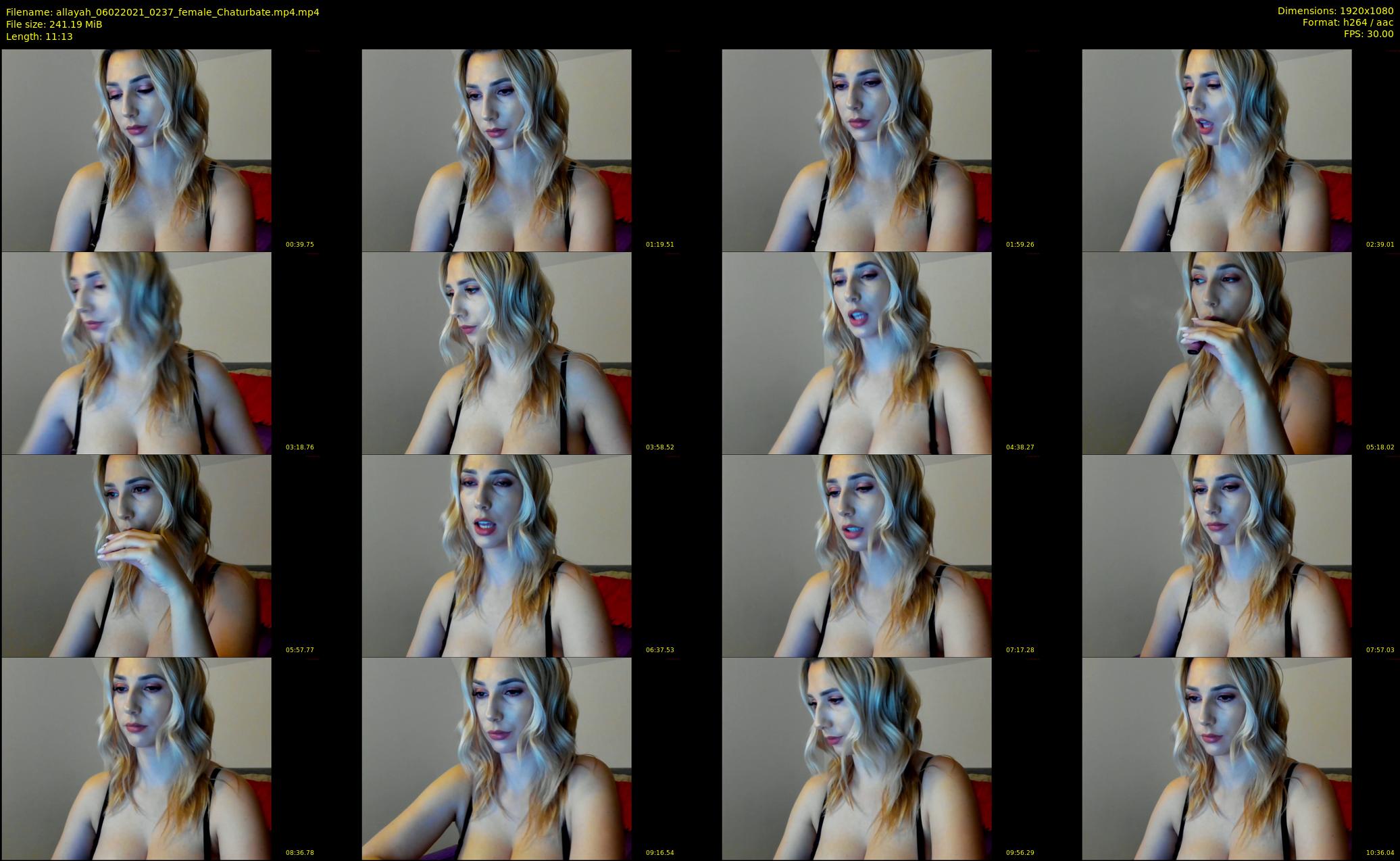 allayah — 12 minute Chaturbate female cam show recording, 1080p, Feb 6, 2021