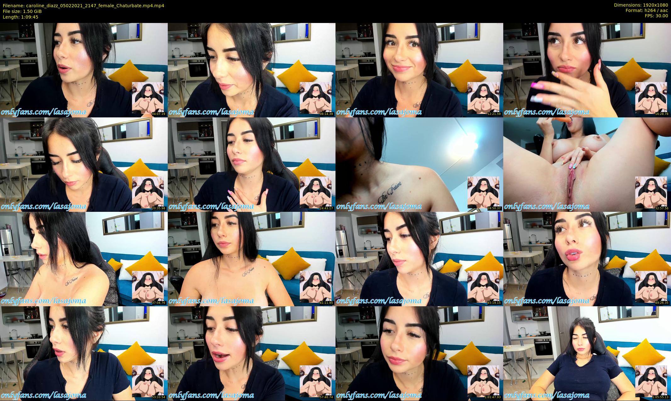 caroline_diazz — 70 minute Chaturbate female cam show recording, 1080p, Feb 5, 2021
