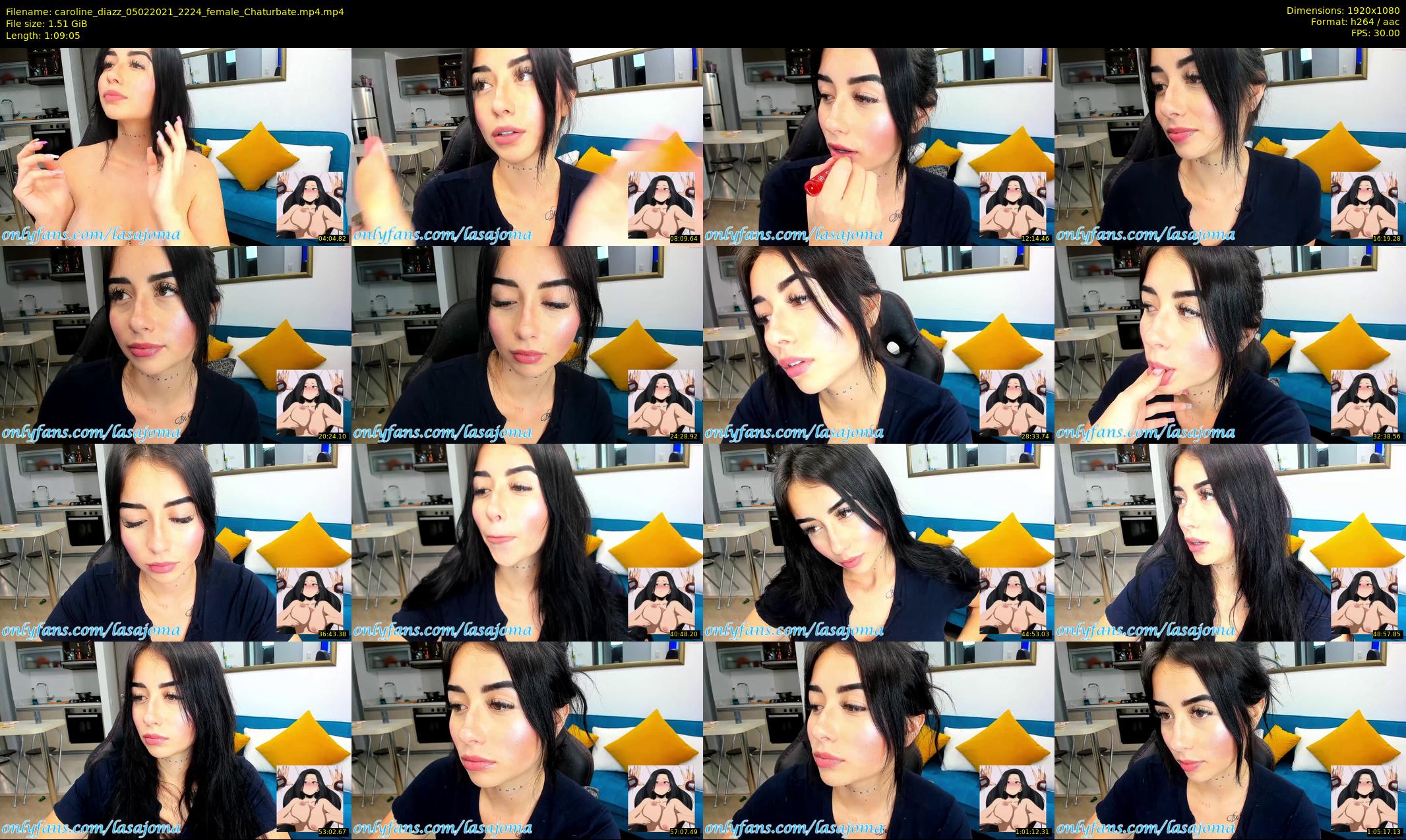 caroline_diazz — 70 minute Chaturbate female cam show recording, 1080p, Feb 5, 2021
